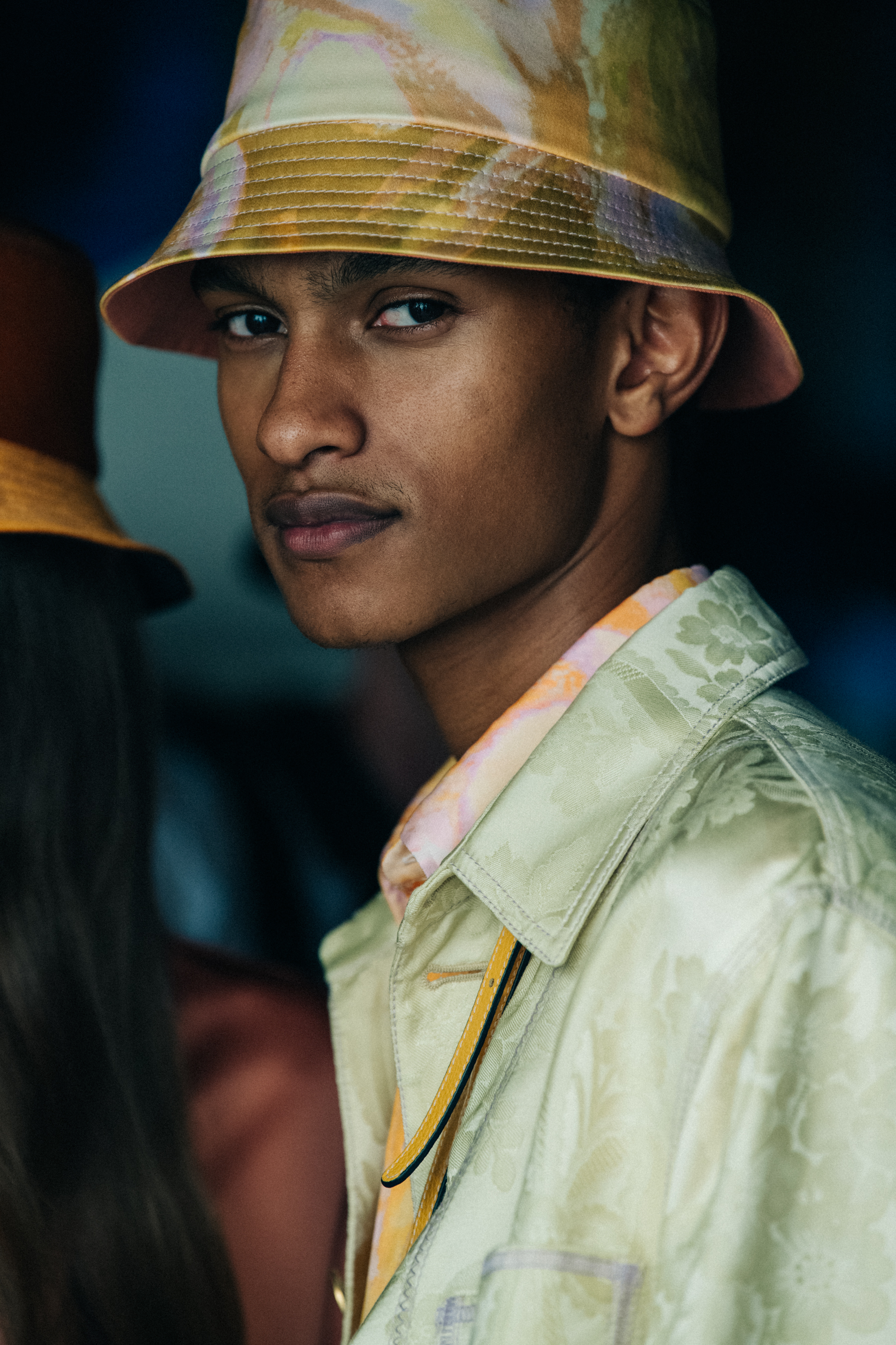 Matthew Petersen Seymour backstage at Peter Pilotto