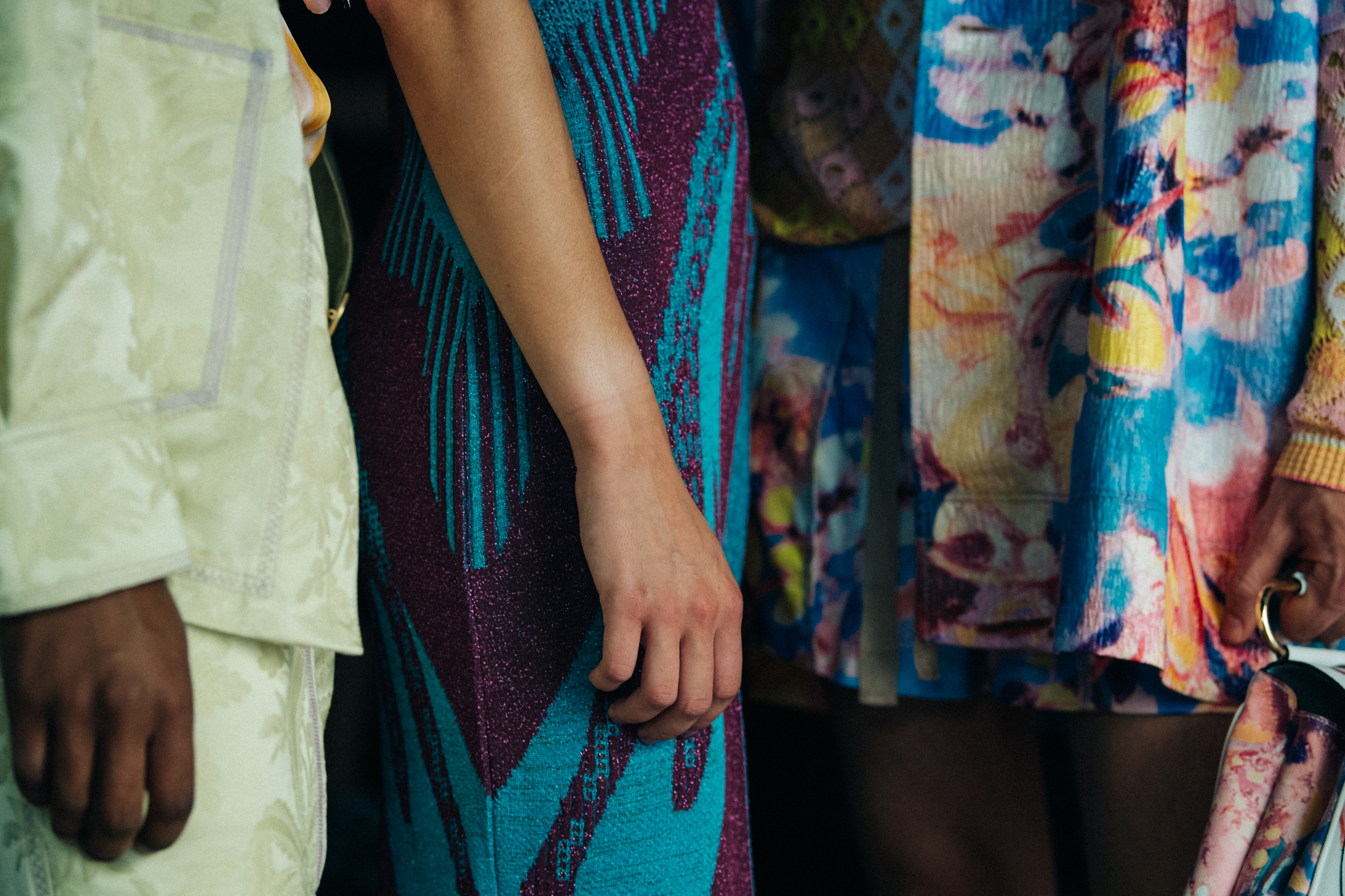 Matthew Petersen Seymour backstage at Peter Pilotto