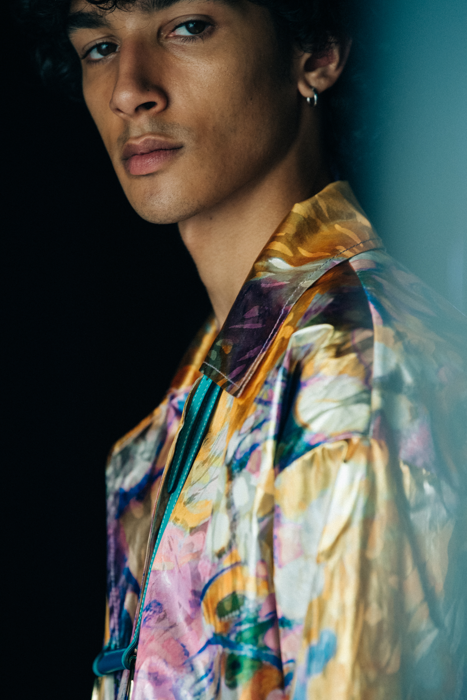 Model wearing colourful Peter Pilotto outfit