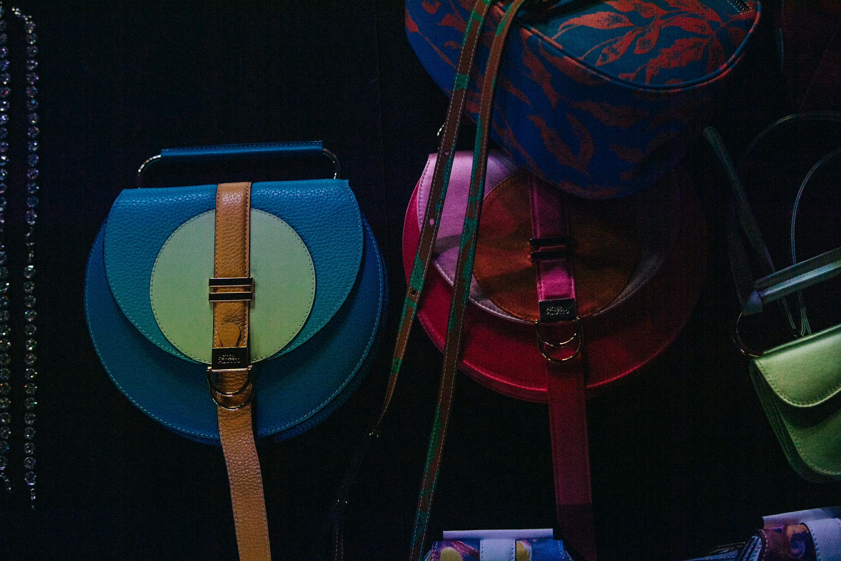 Accessories backstage at Peter Pilotto