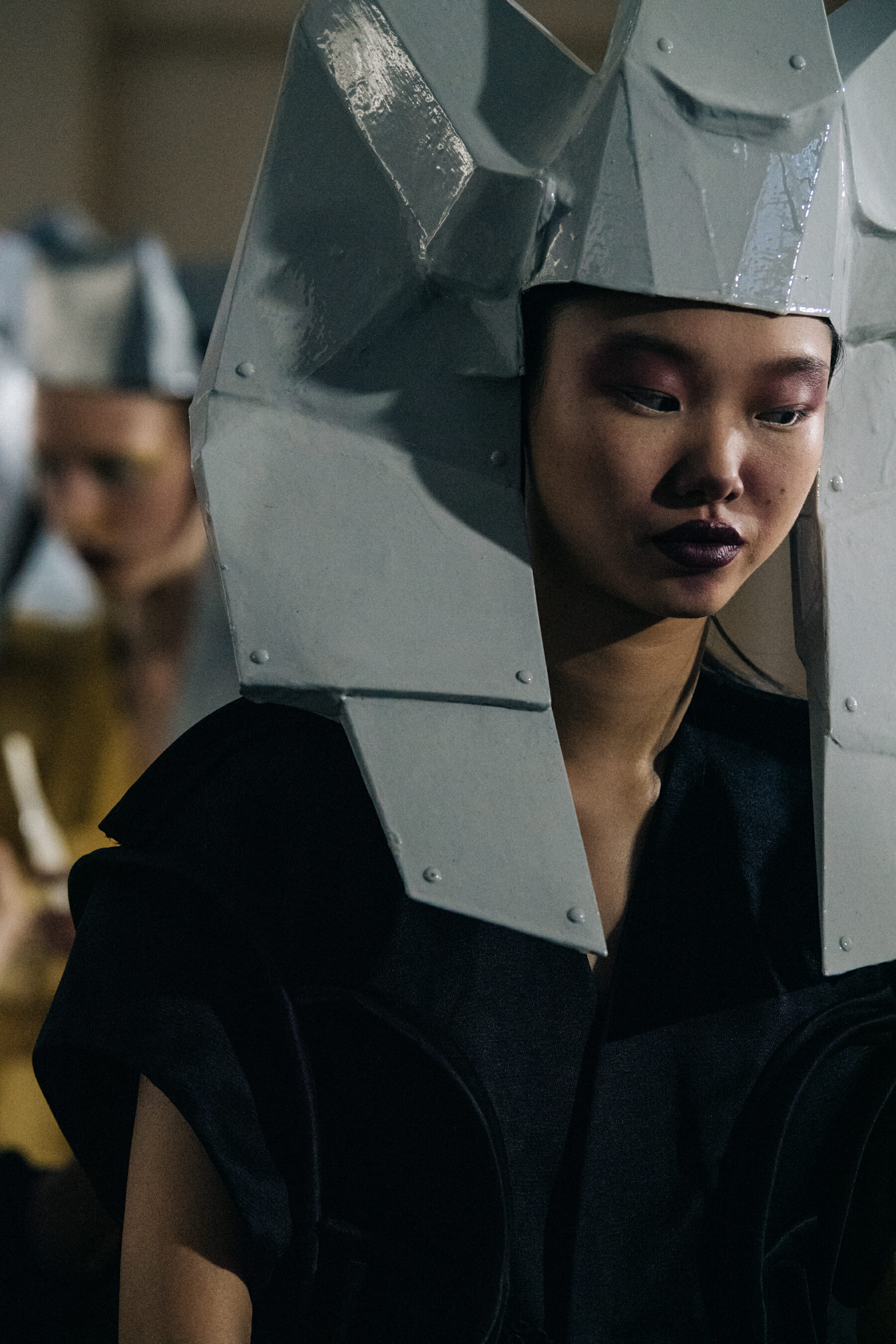 Yoon Young Bae backstage at Rick Owens