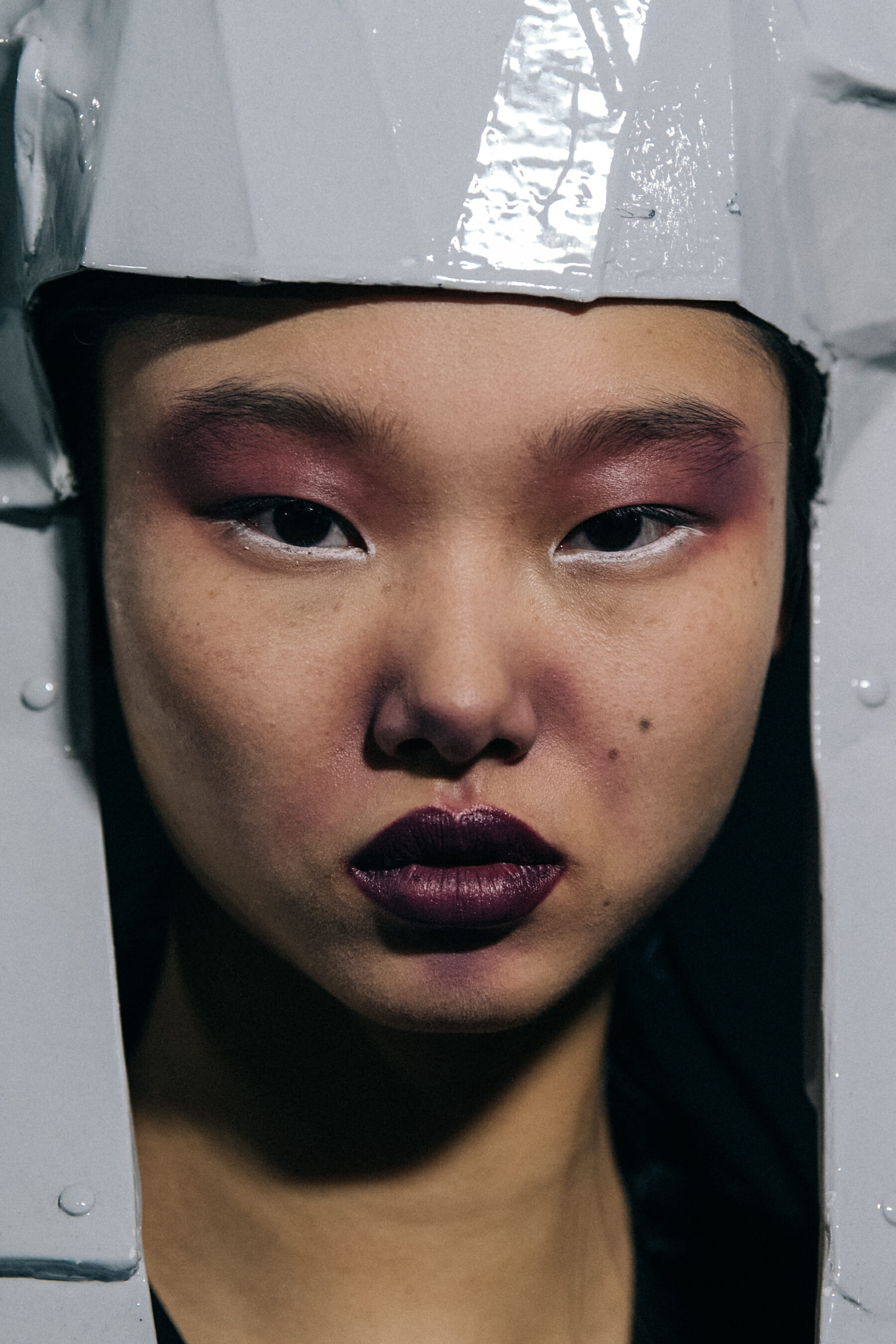 Yoon Young Bae backstage at Rick Owens