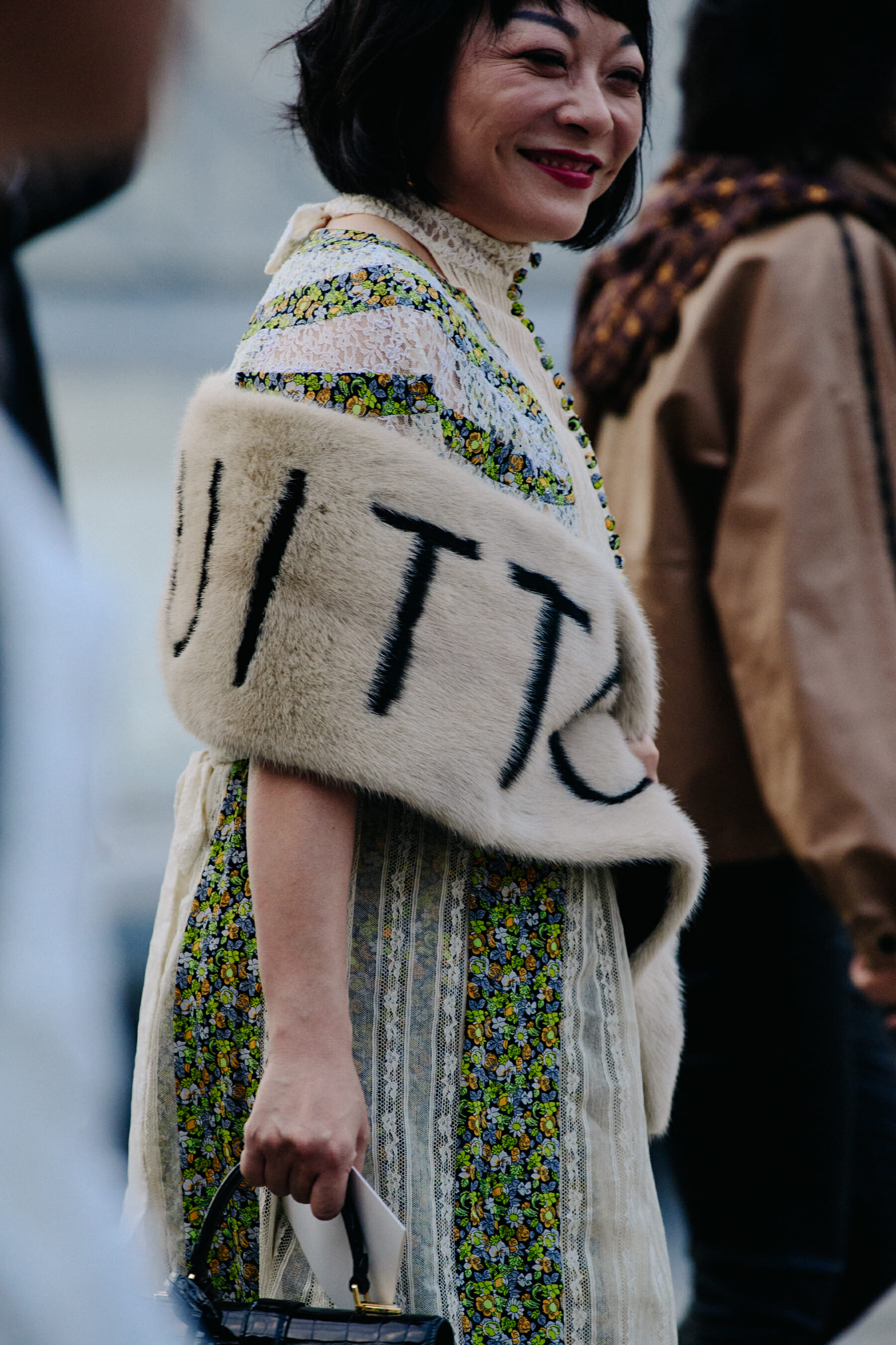 Woman wearing Louis Vuitton