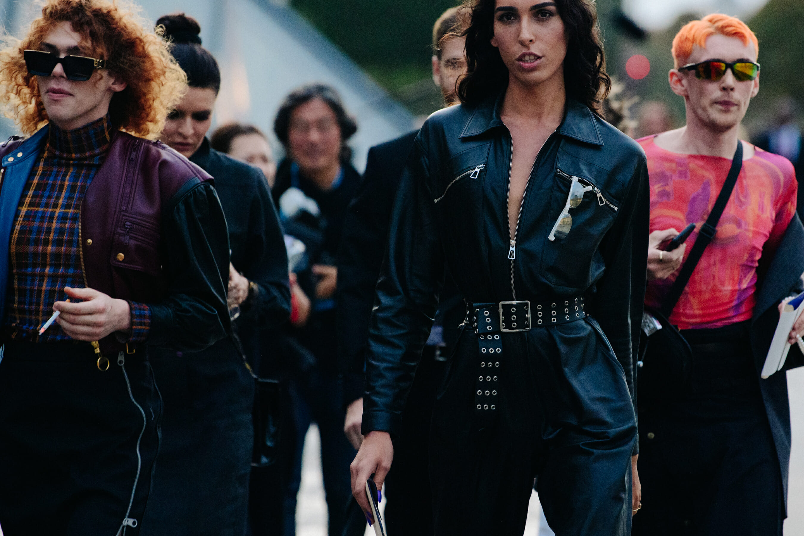 Woman wearing Louis Vuitton