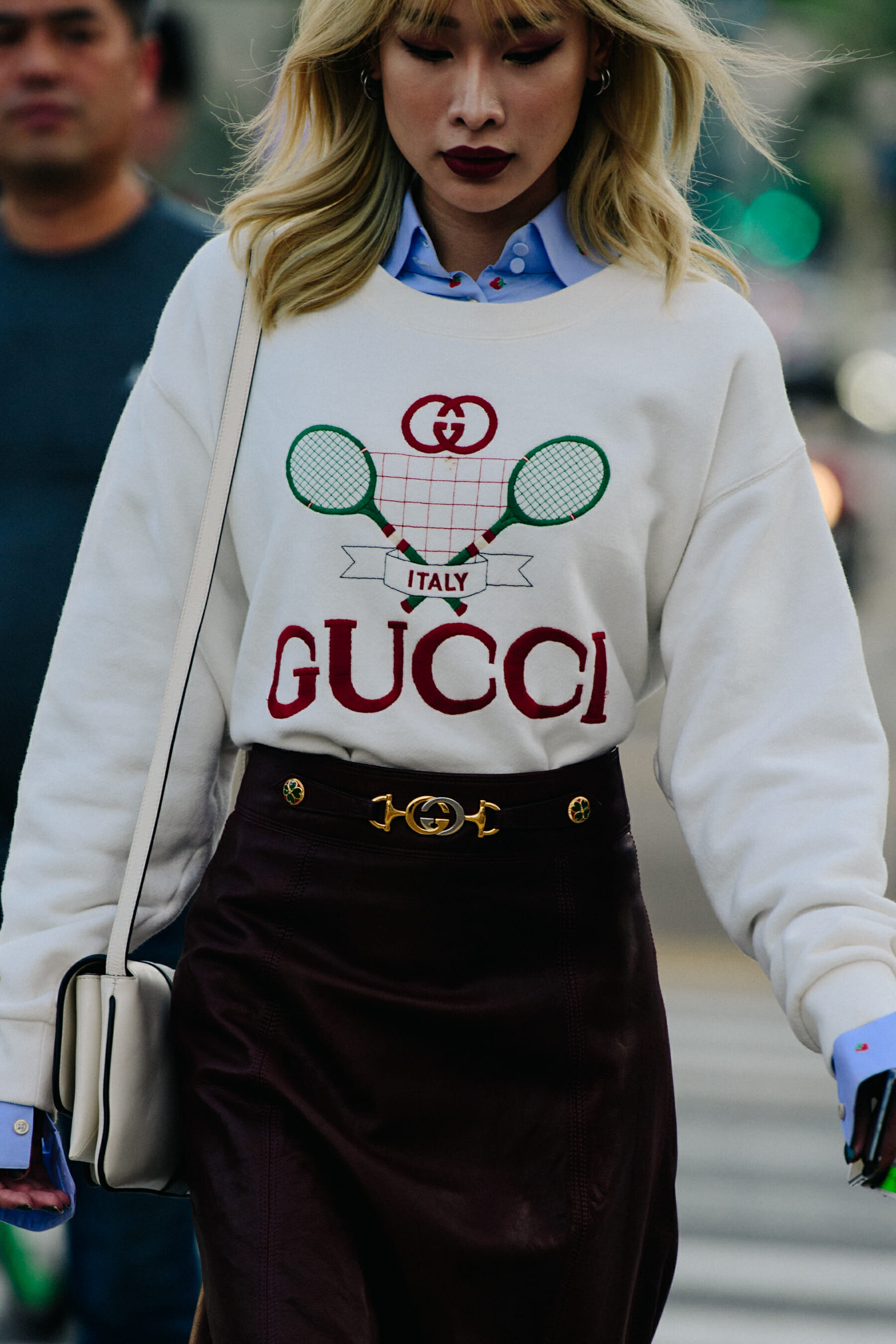 Korean blogger wearing Gucci