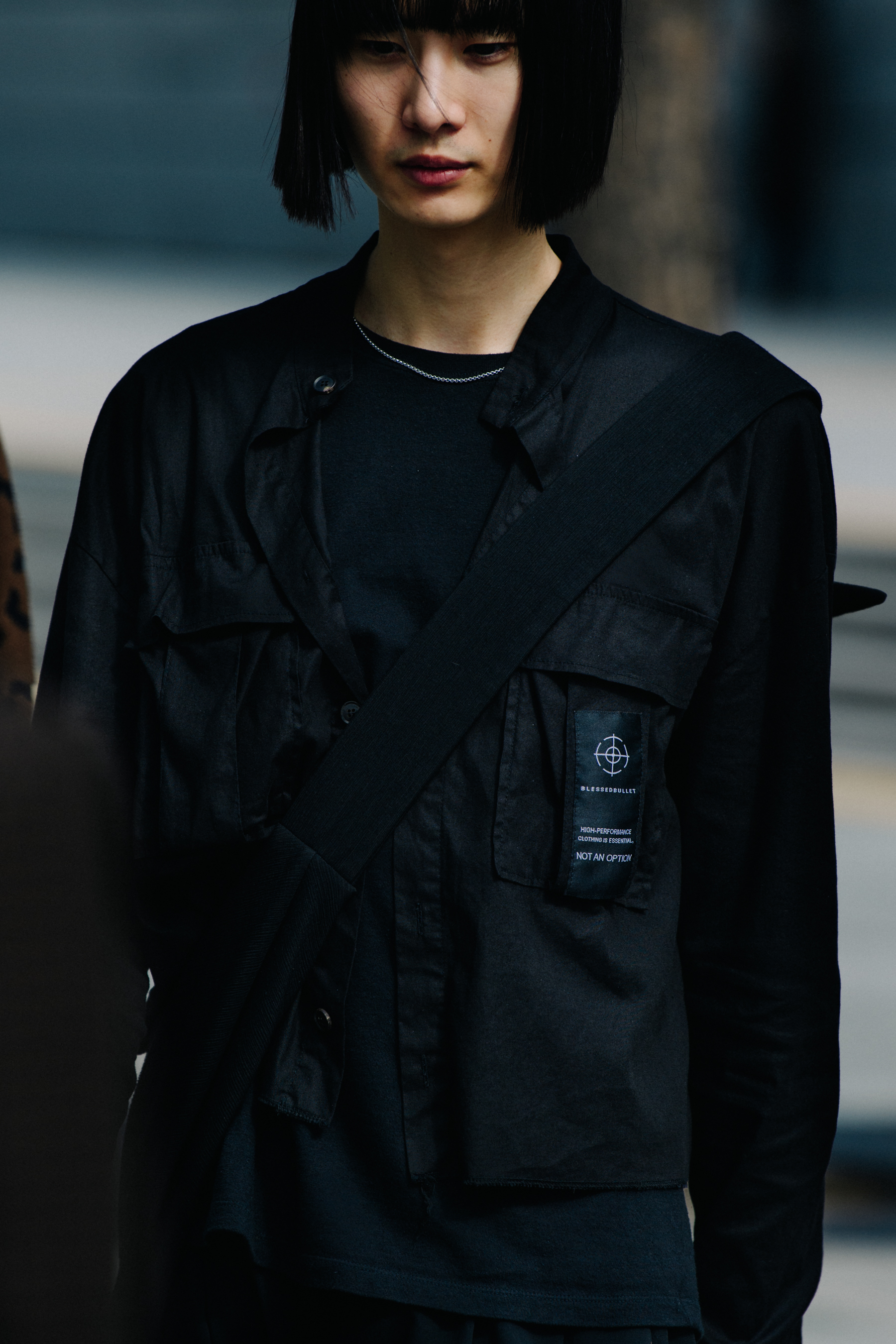 Man wearing black shirt