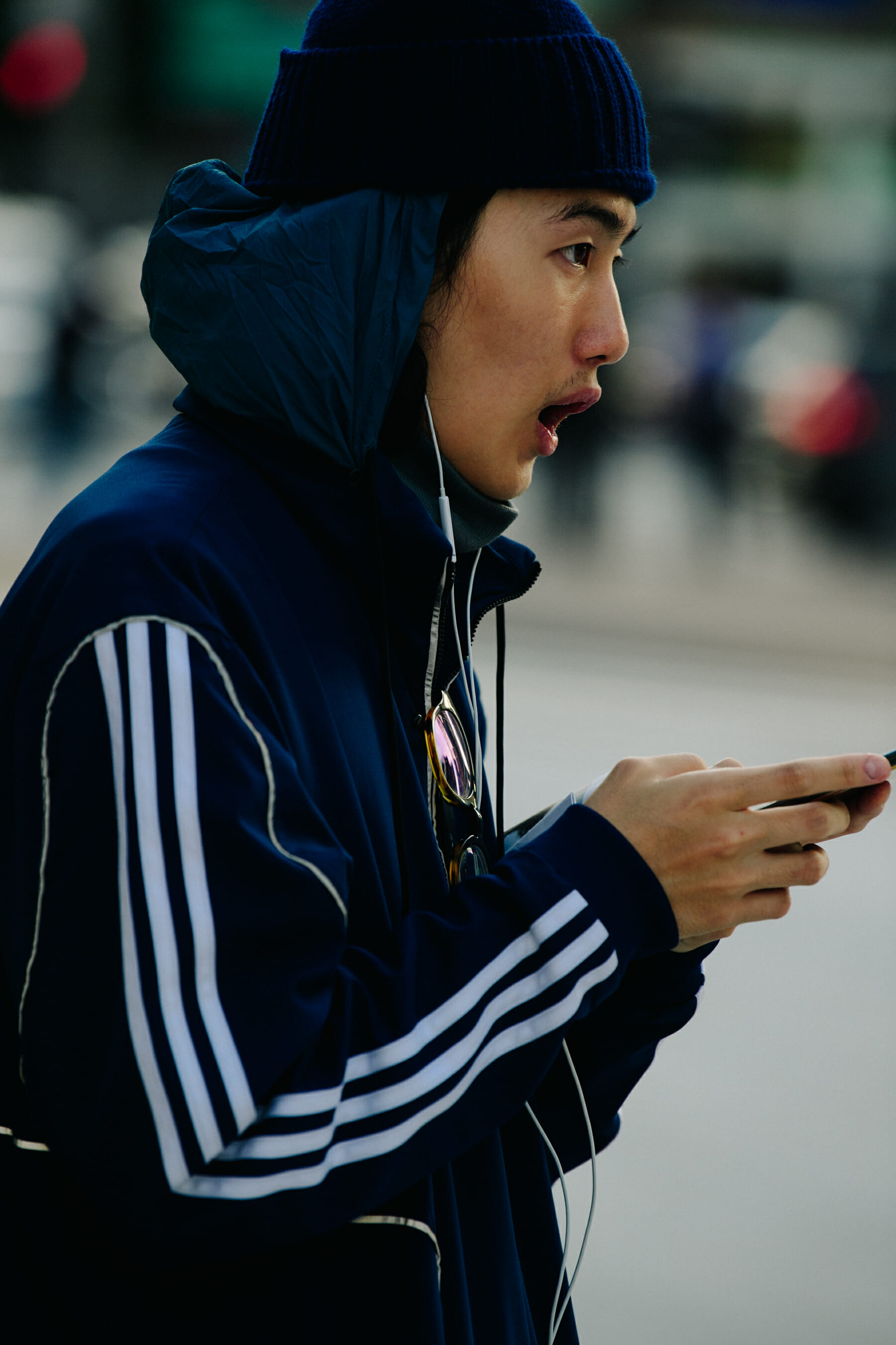 Korean man wearing Adidas