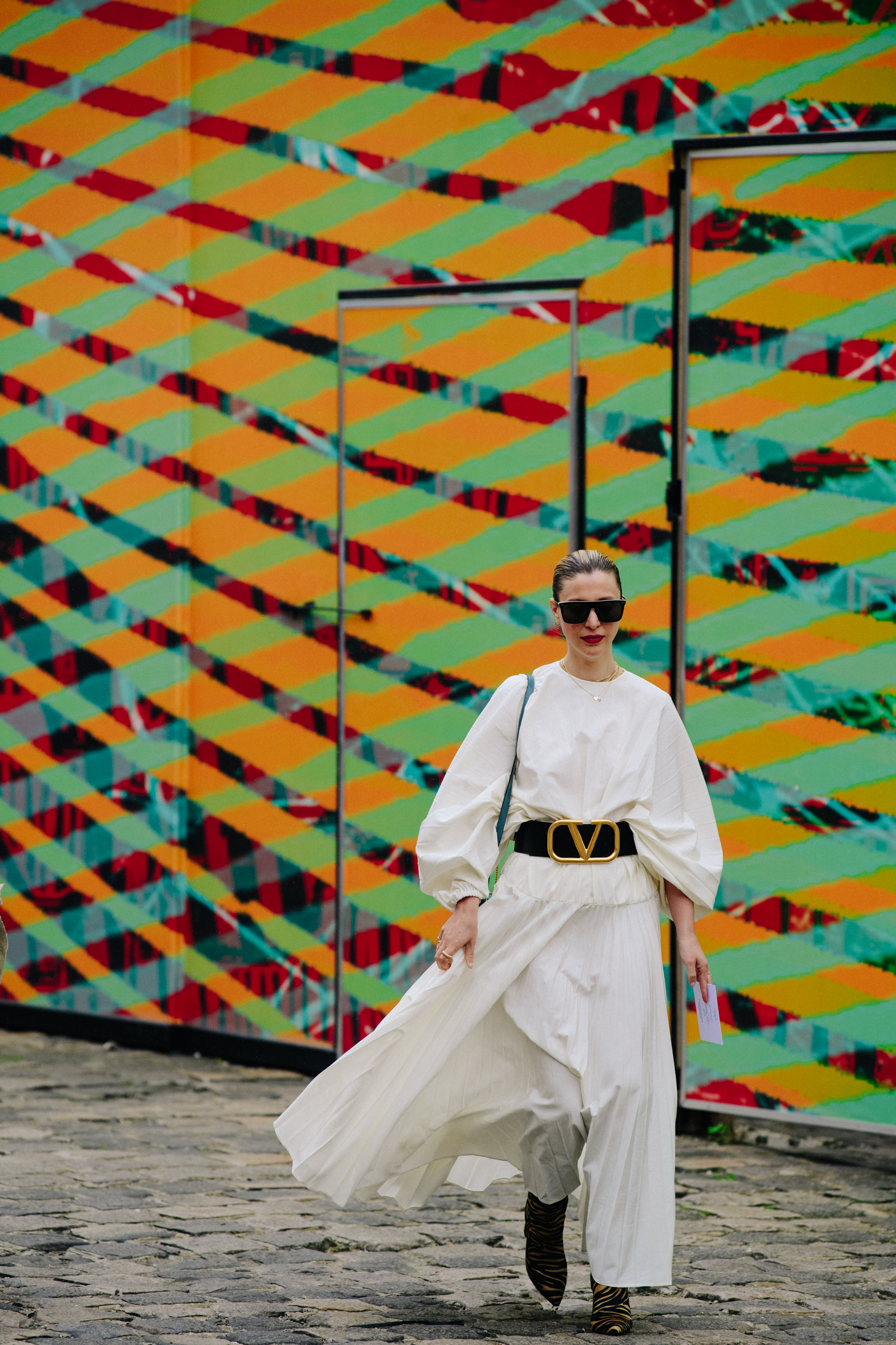 Woman wearing Valentino