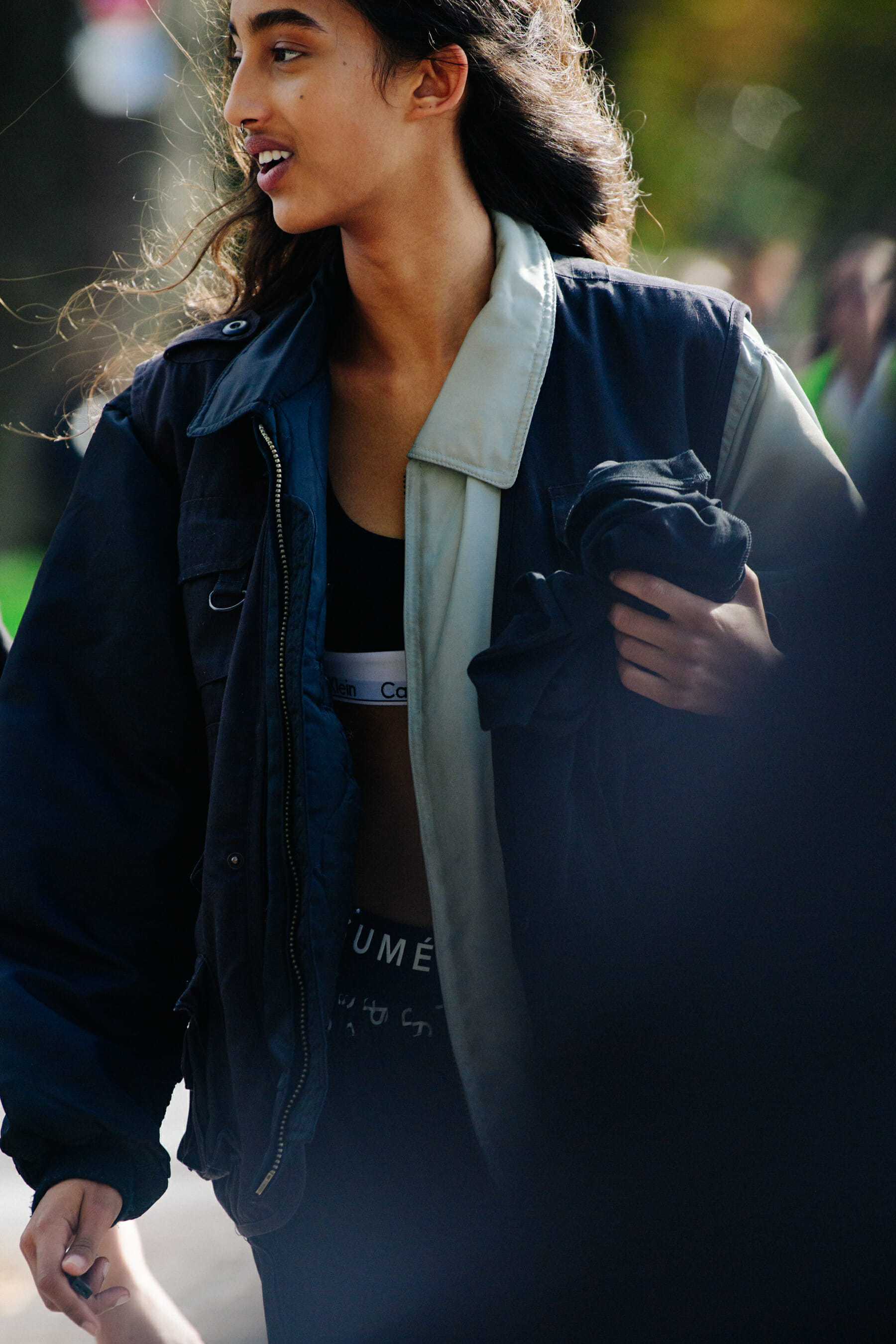 Model wearing Calvin Klein