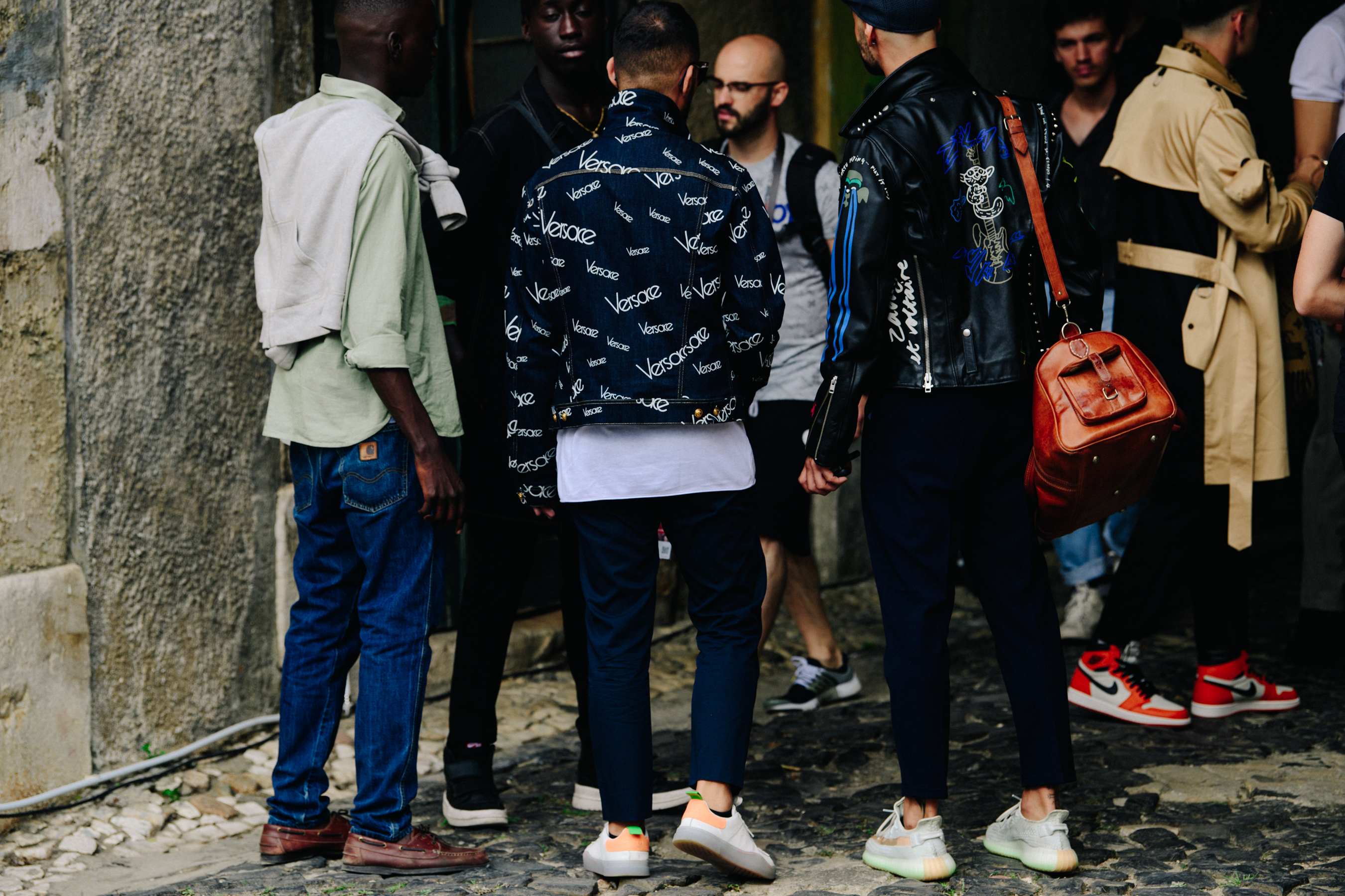 Man wearing Versace jacket