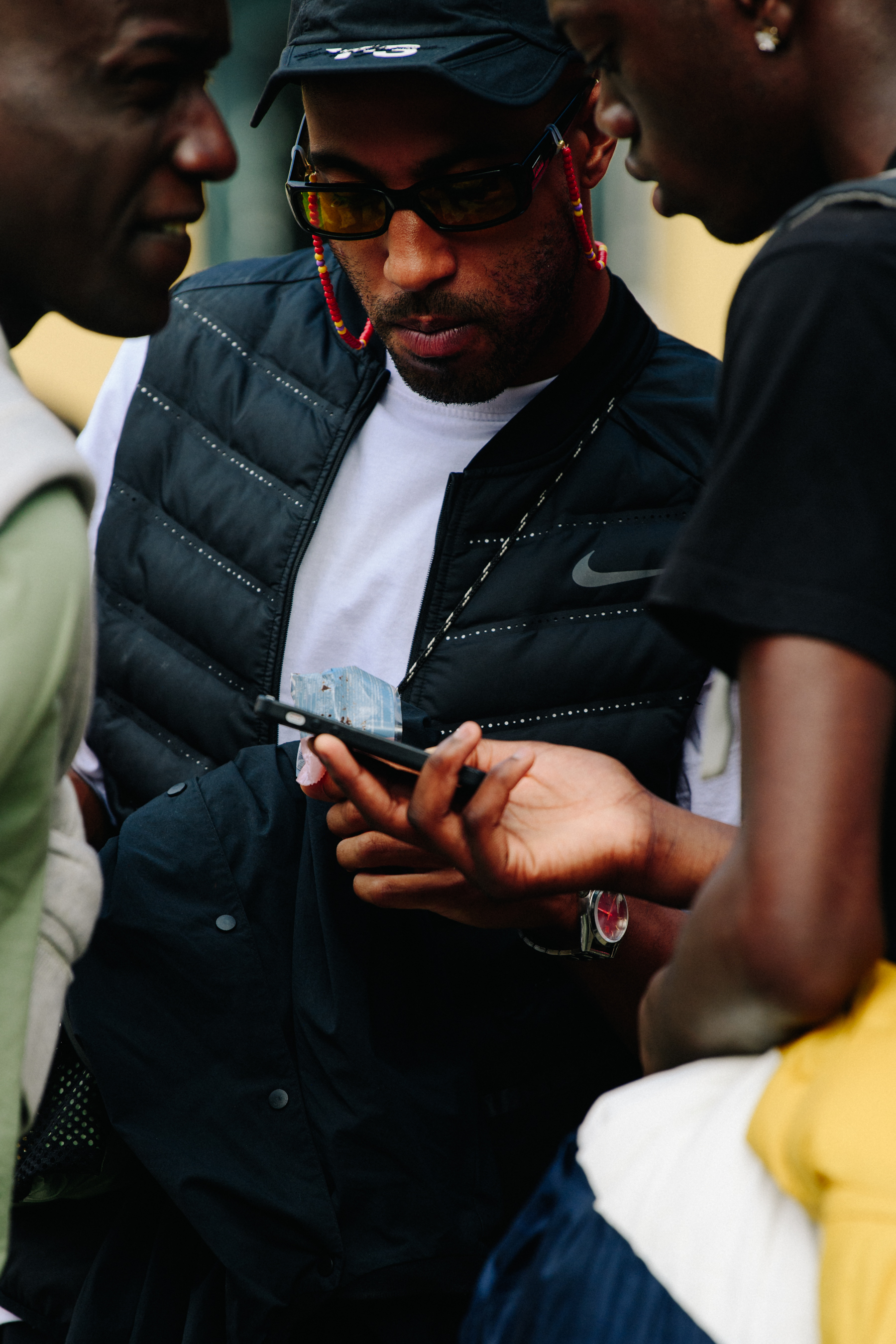 Man wearing Nike vest