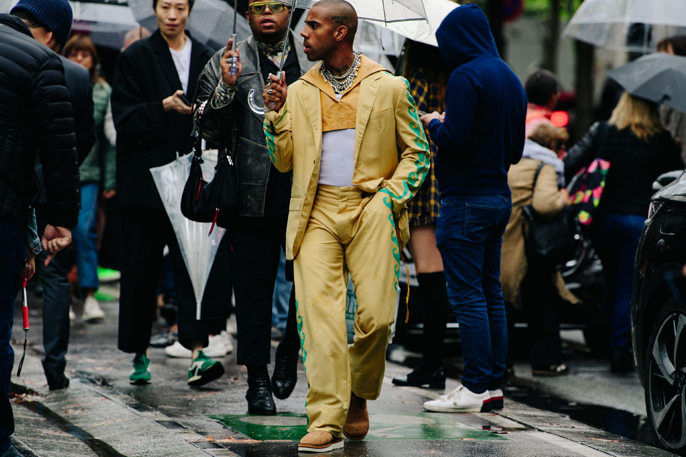Man wearing UGG shoes