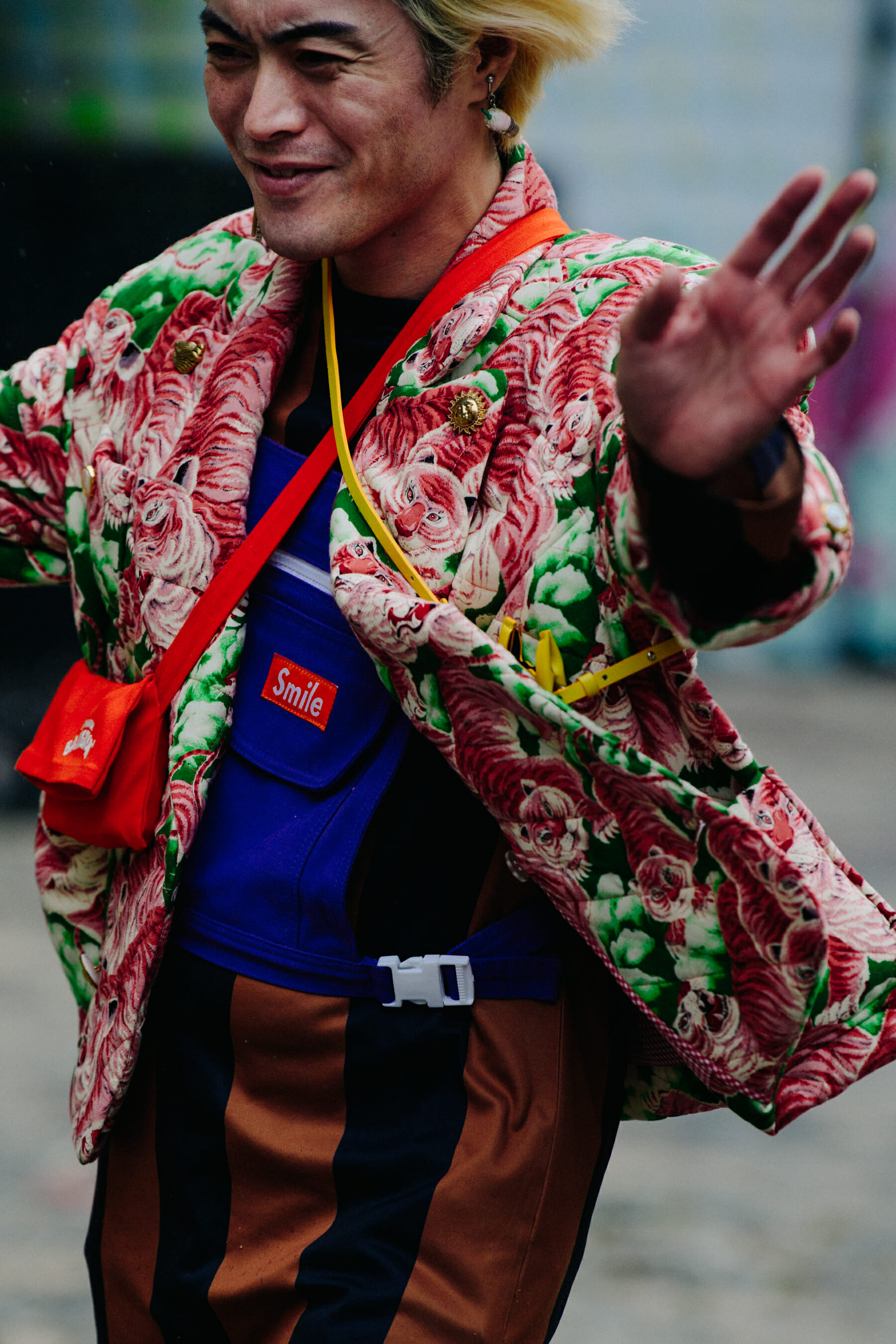 Man wearing floral shirt