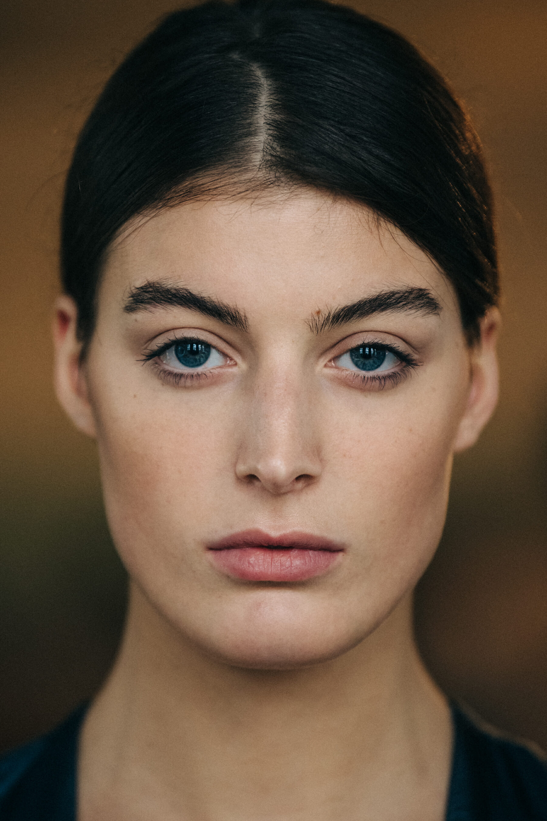 Georgian model with dark hair