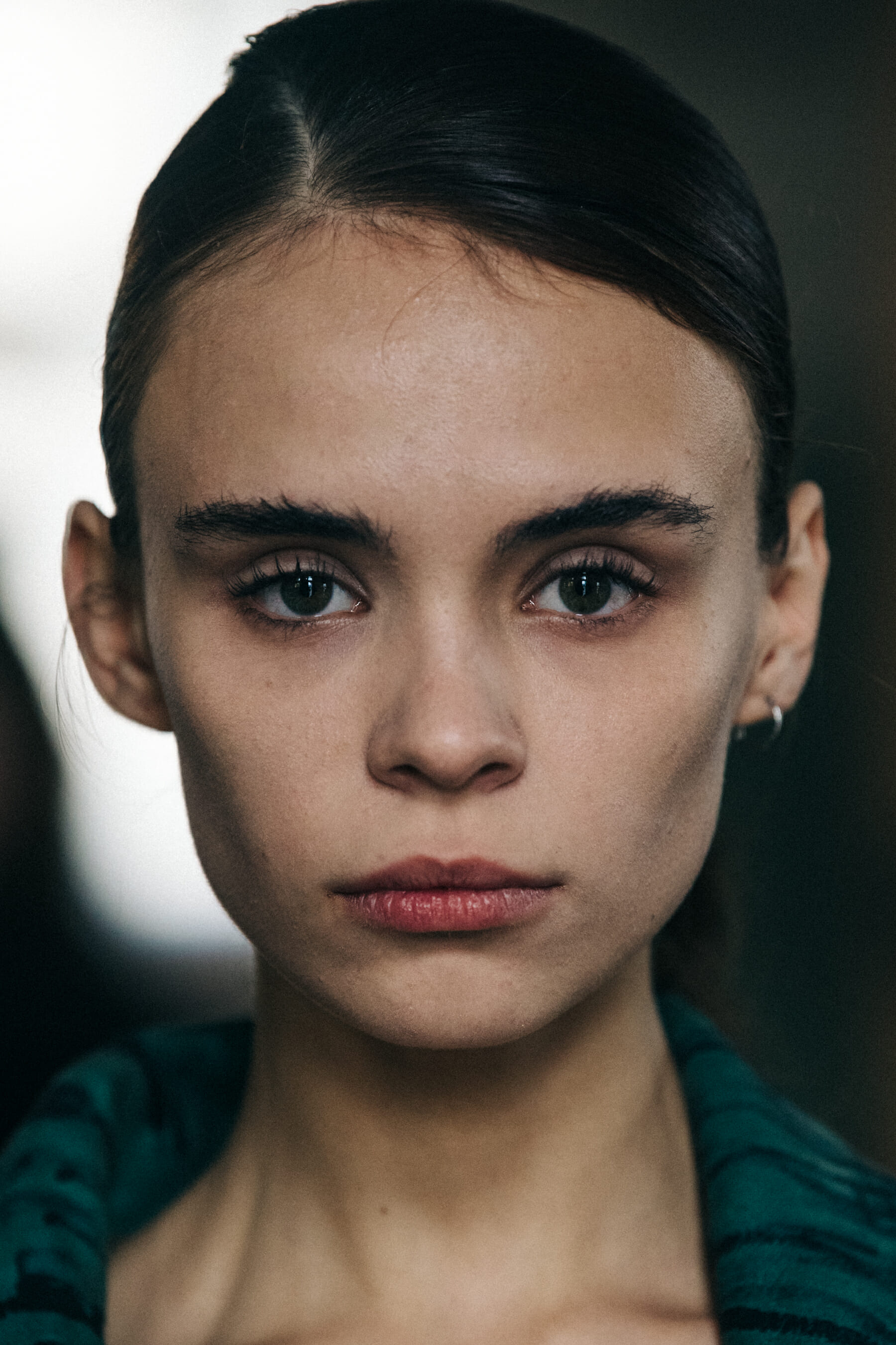 Georgian model with dark hair
