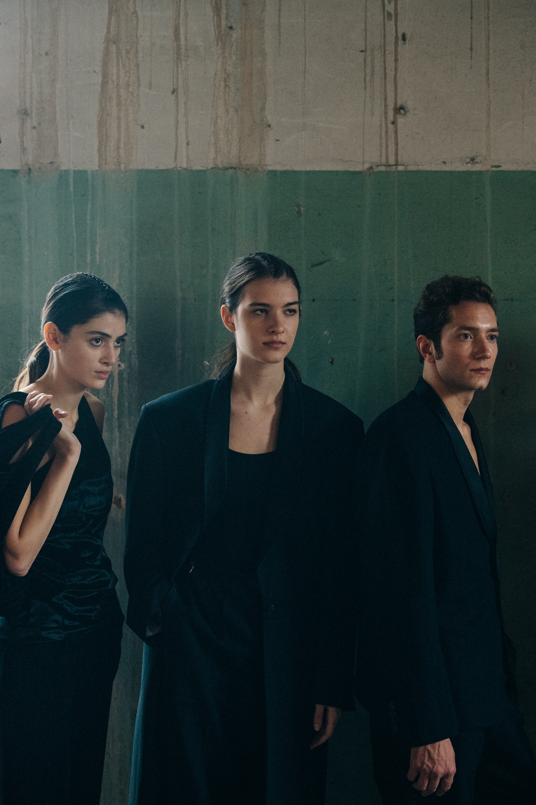 Georgian models wearing suits