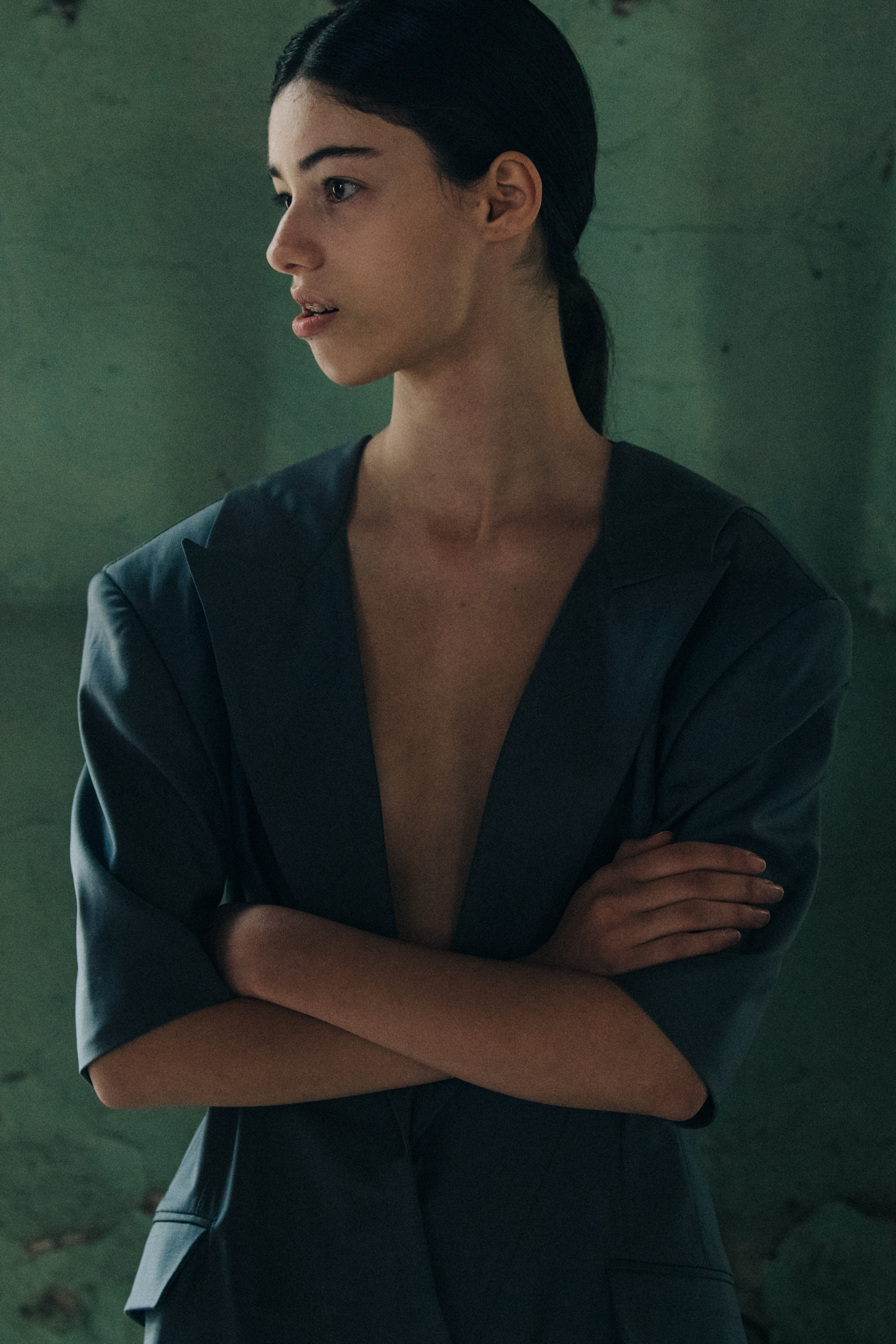 Georgian models wearing suits
