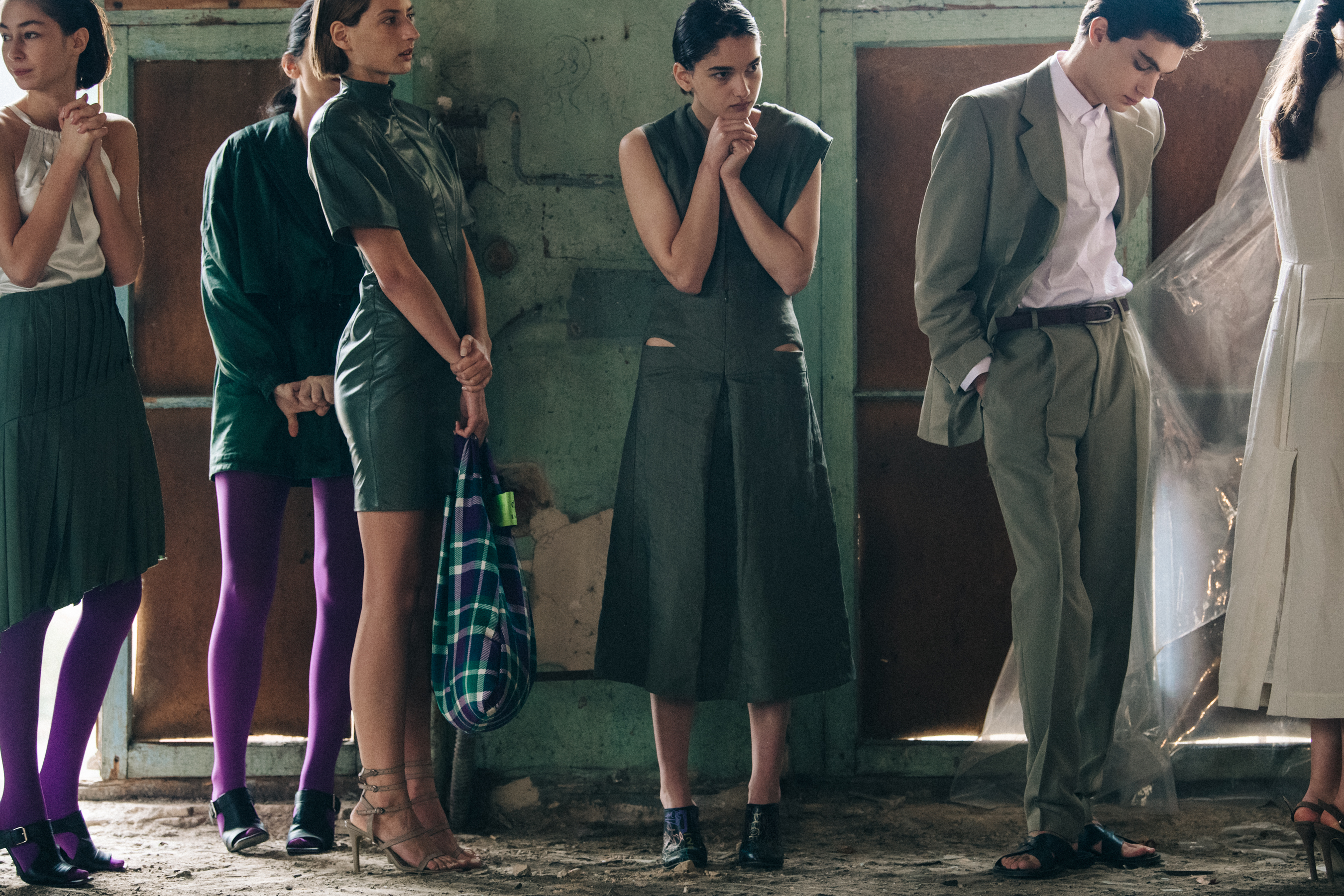 Models wearing Situationist outfits