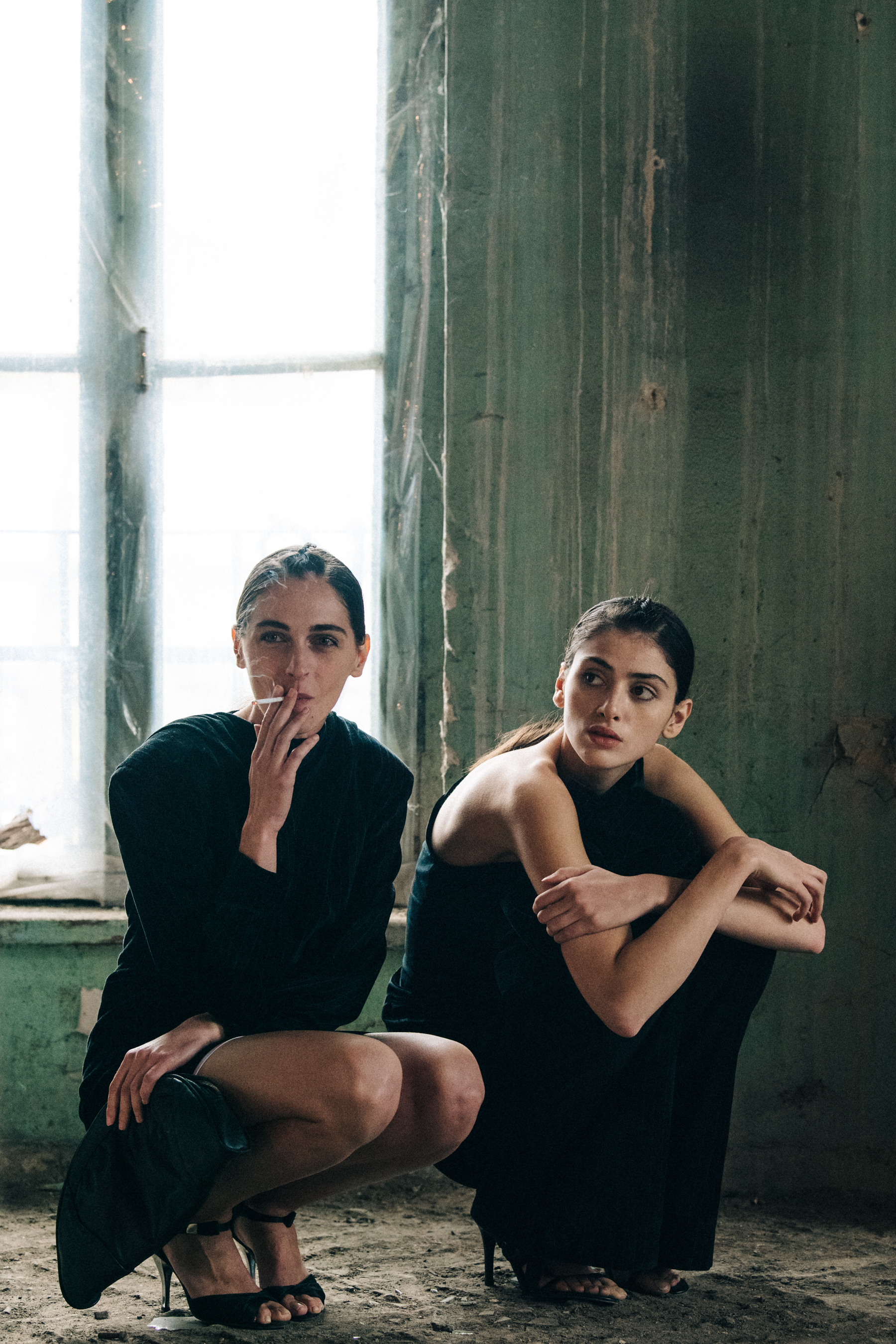 Georgian models wearing suits
