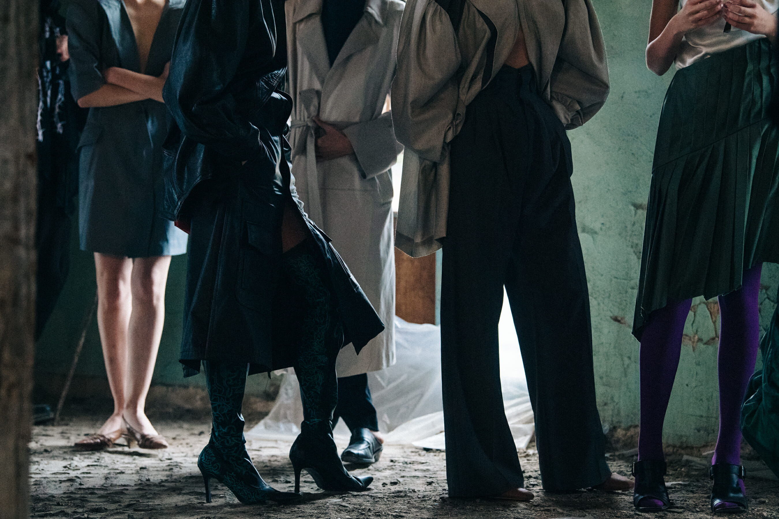 Georgian models wearing suits