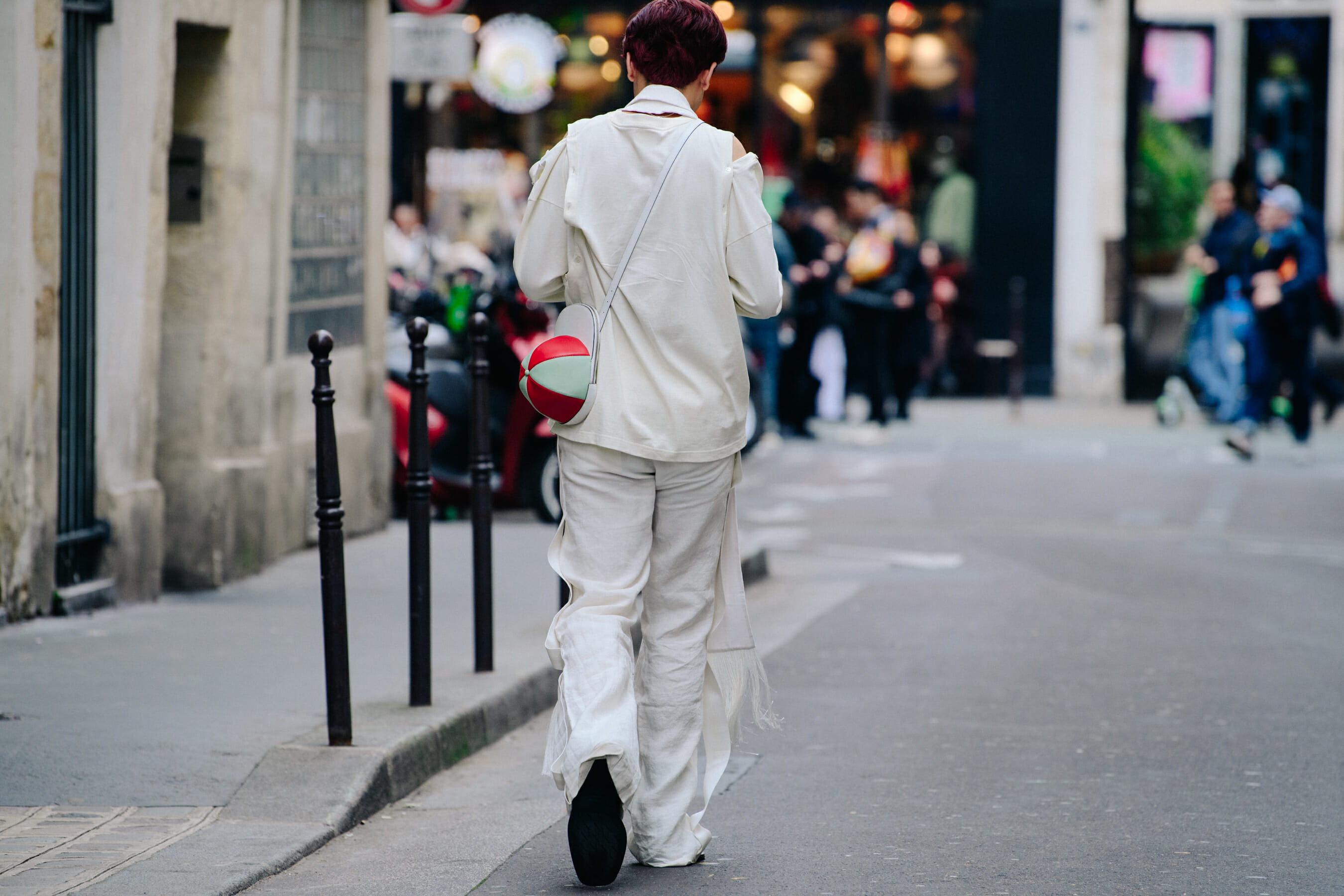 Man carrying JW Anderson bag