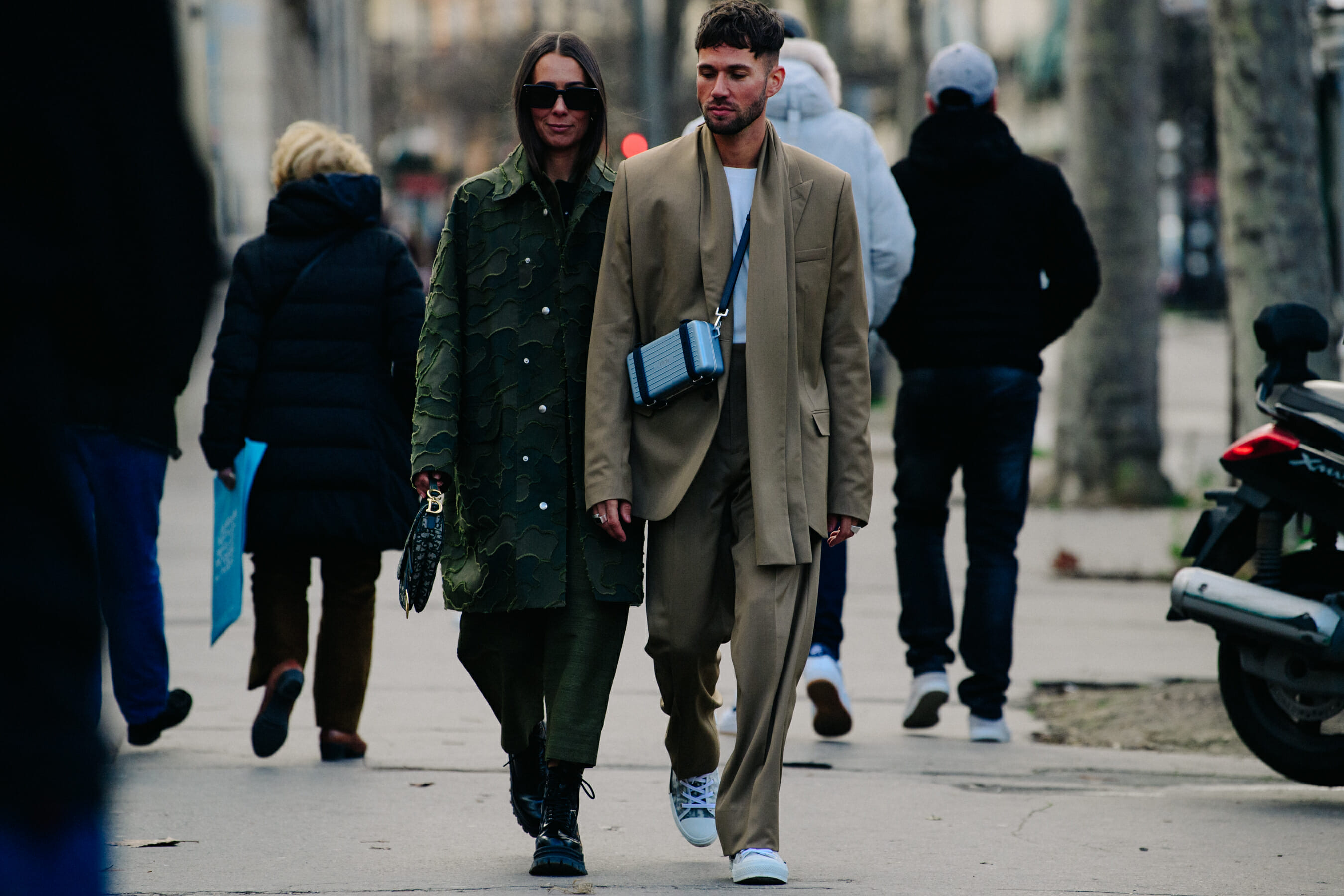 French couple wearing Dior