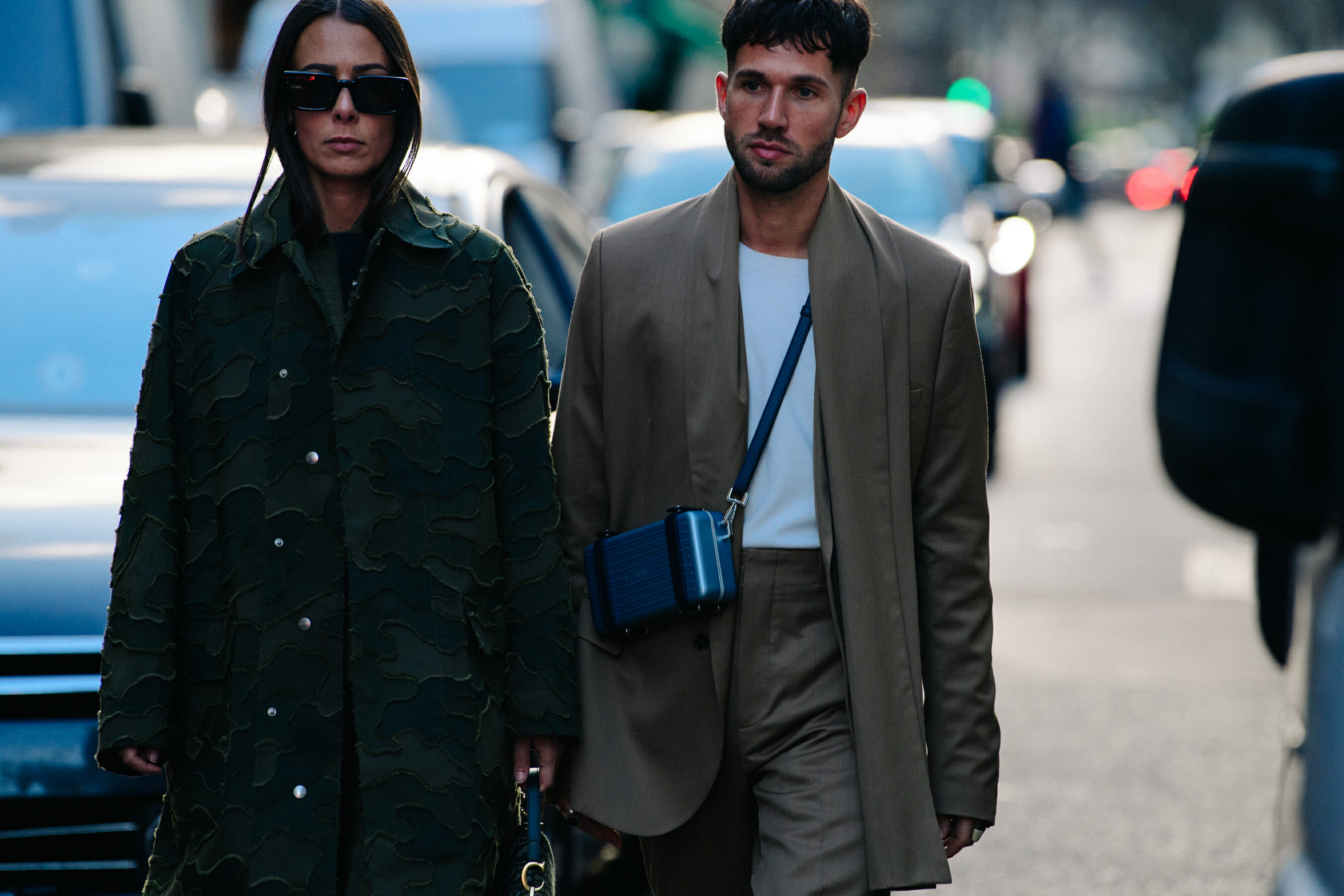 French couple wearing Dior