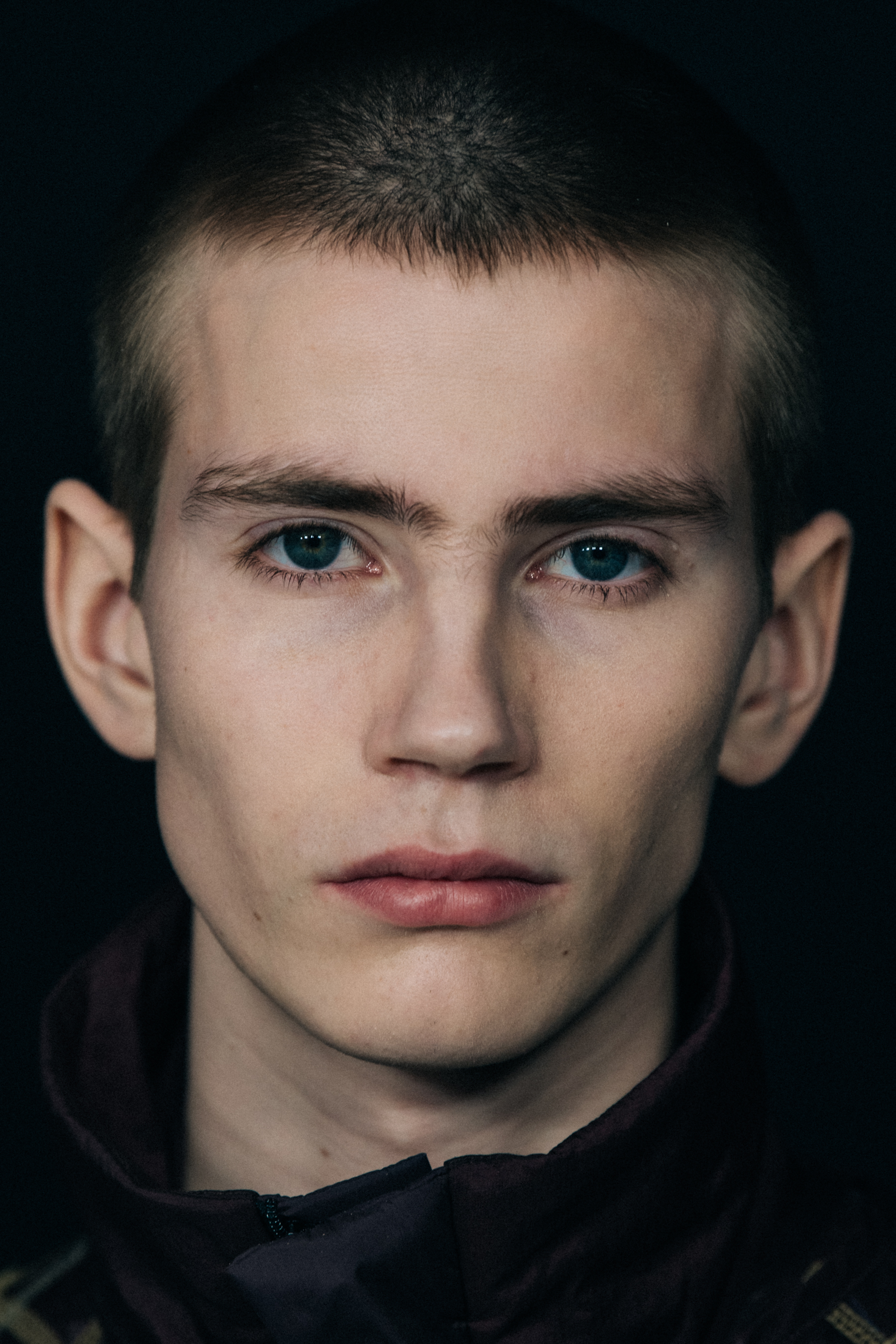Model wearing black Craig Green outfit