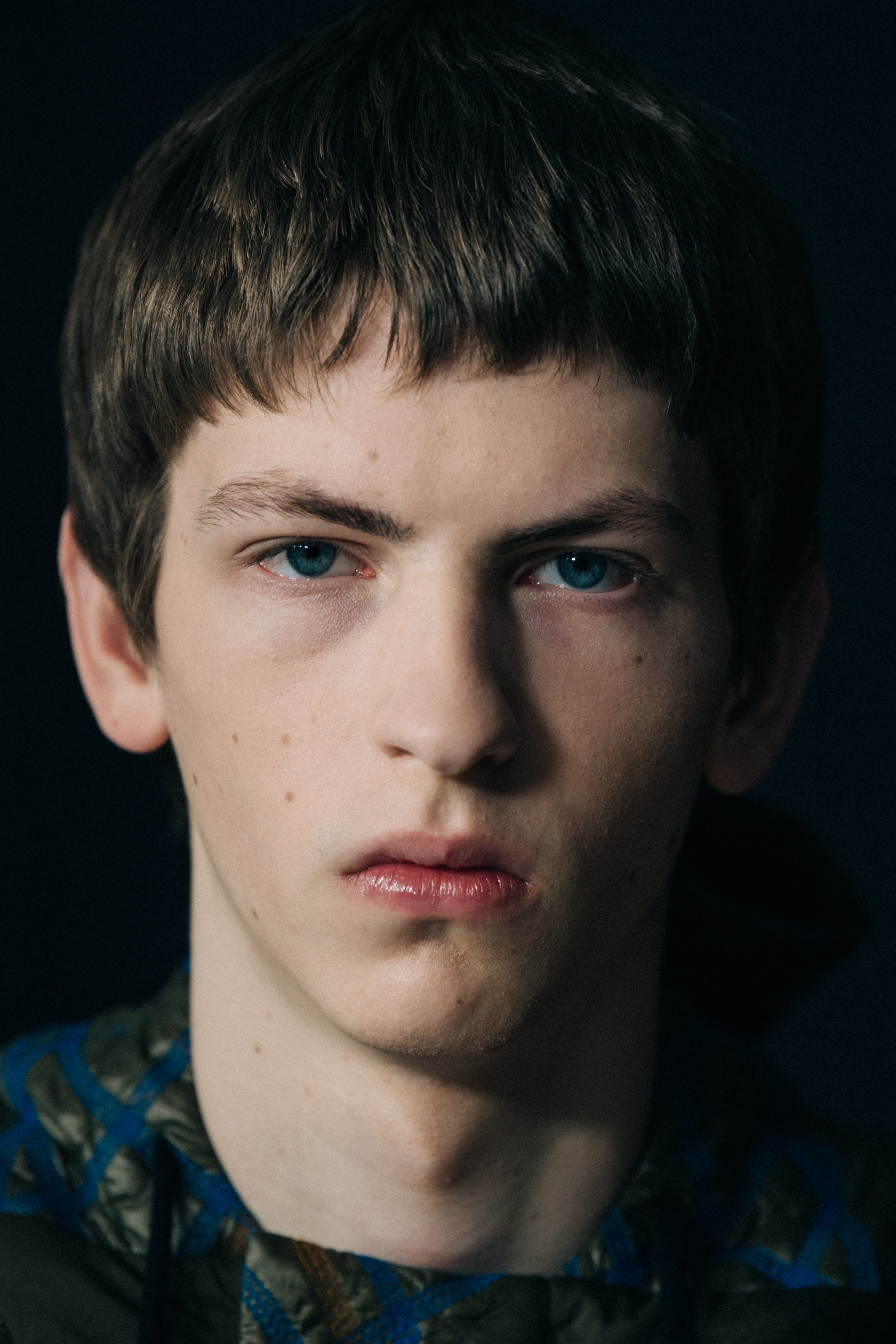 Model wearing colourful Craig Green outfit