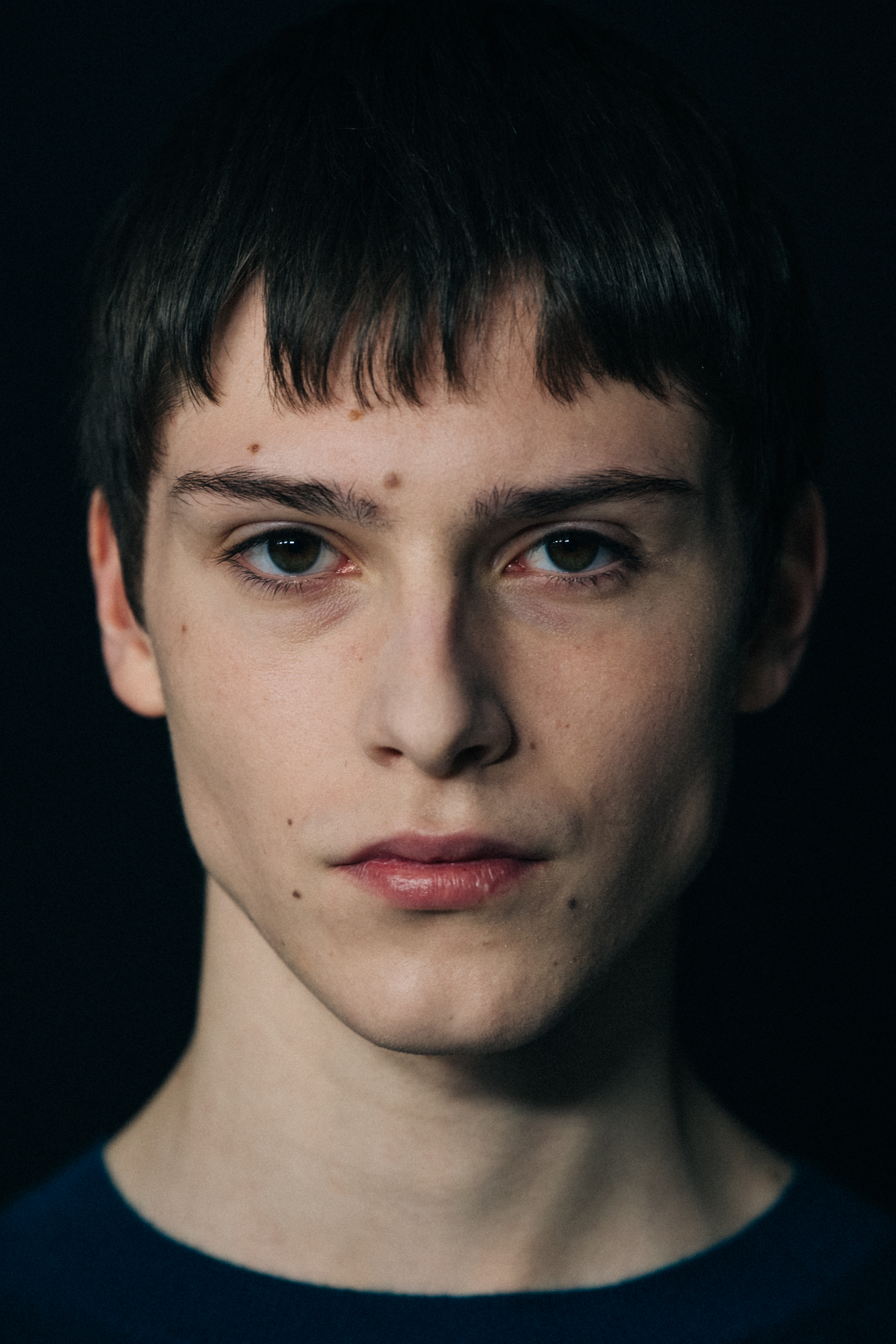 Model wearing black Craig Green outfit