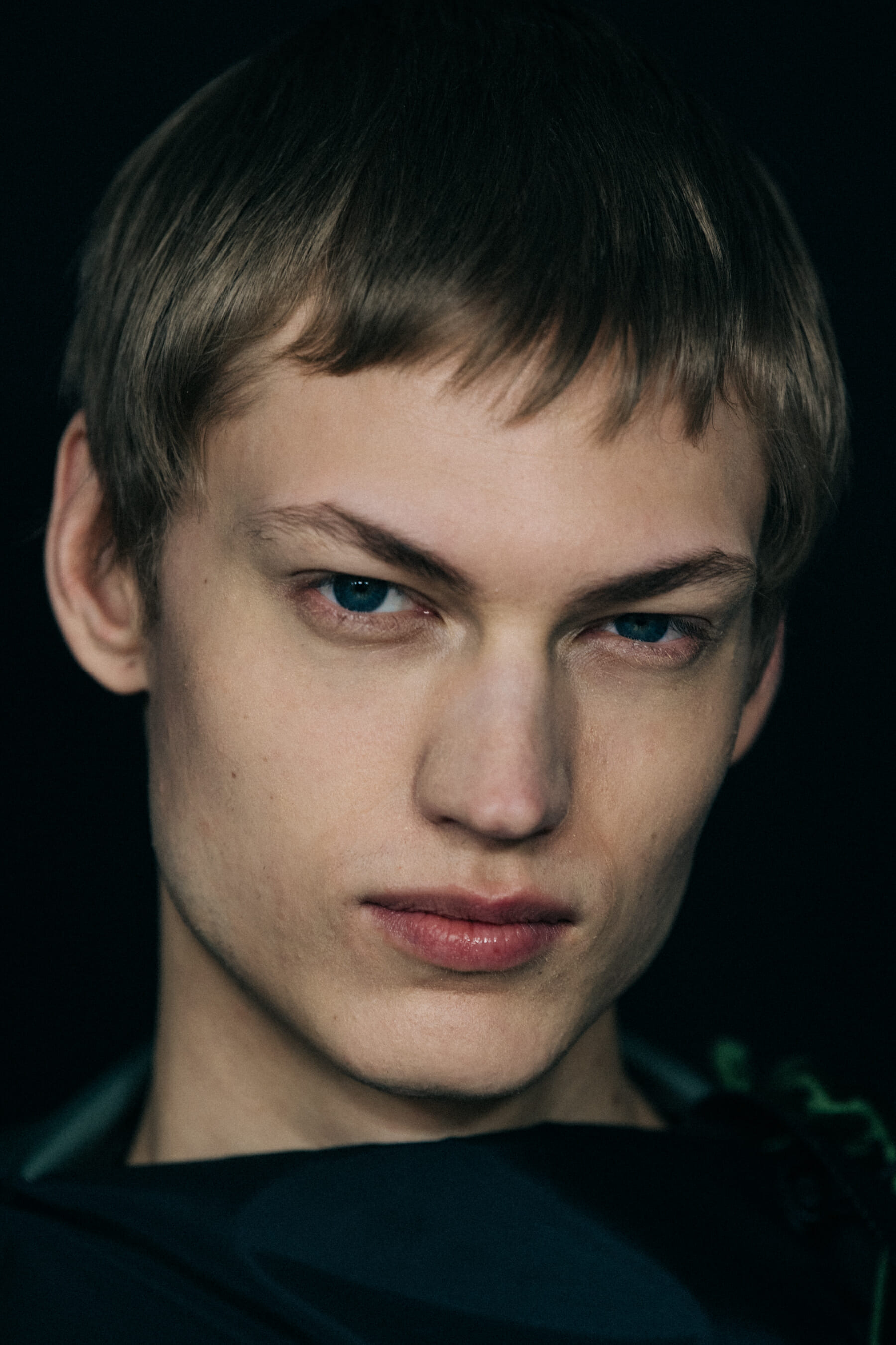 Model wearing black Craig Green outfit