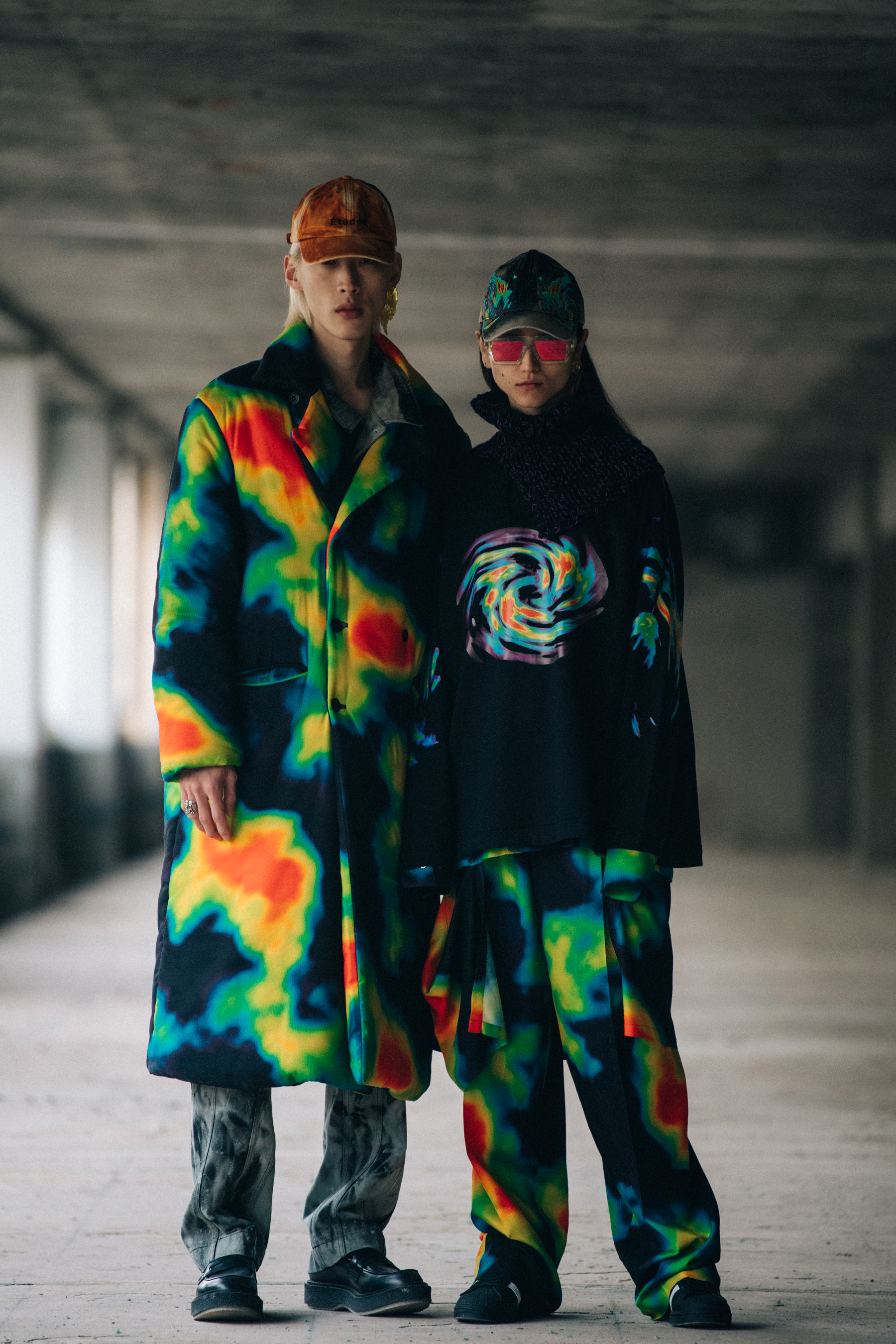 Colourful outfits at Etudes