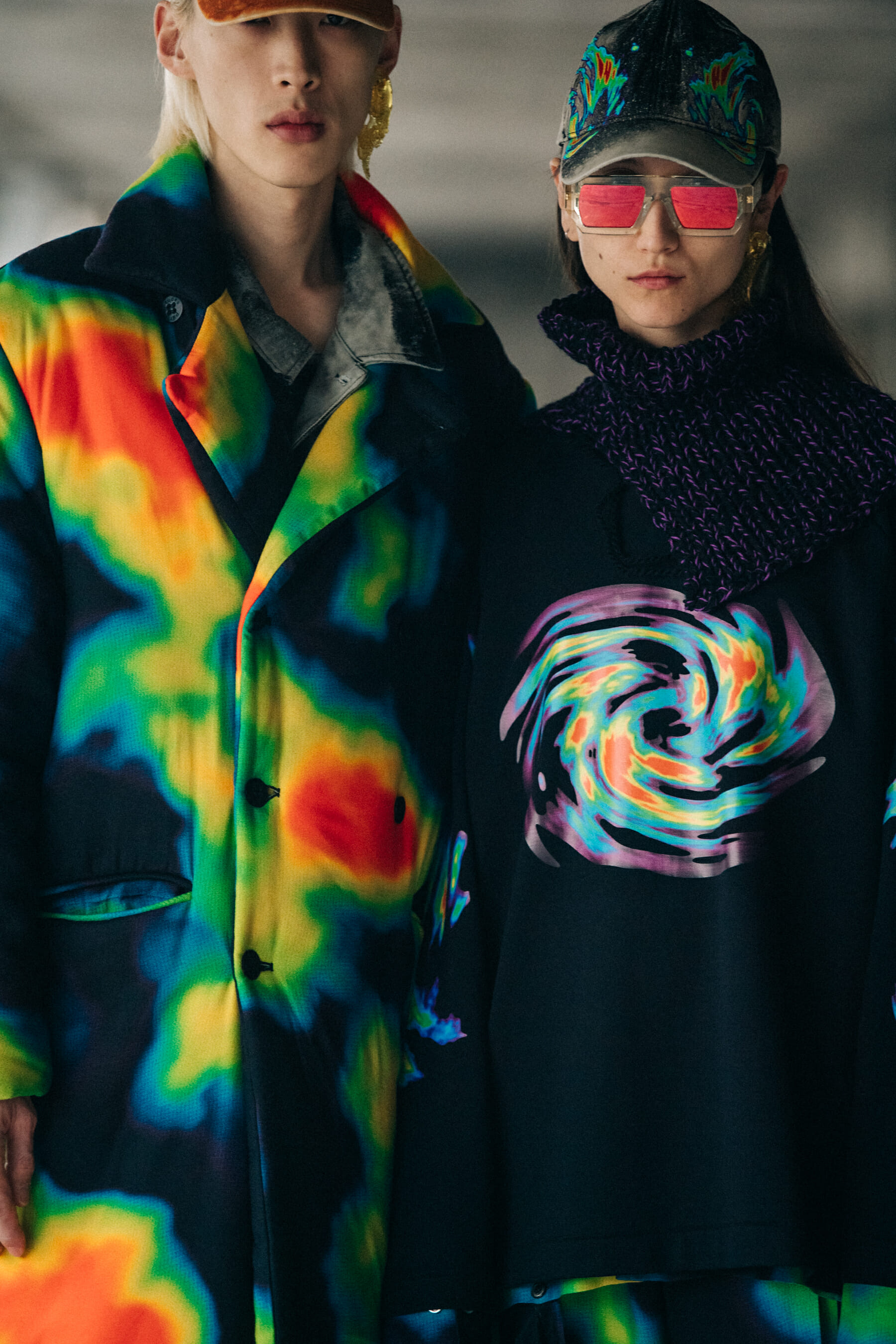 Colourful outfits at Etudes
