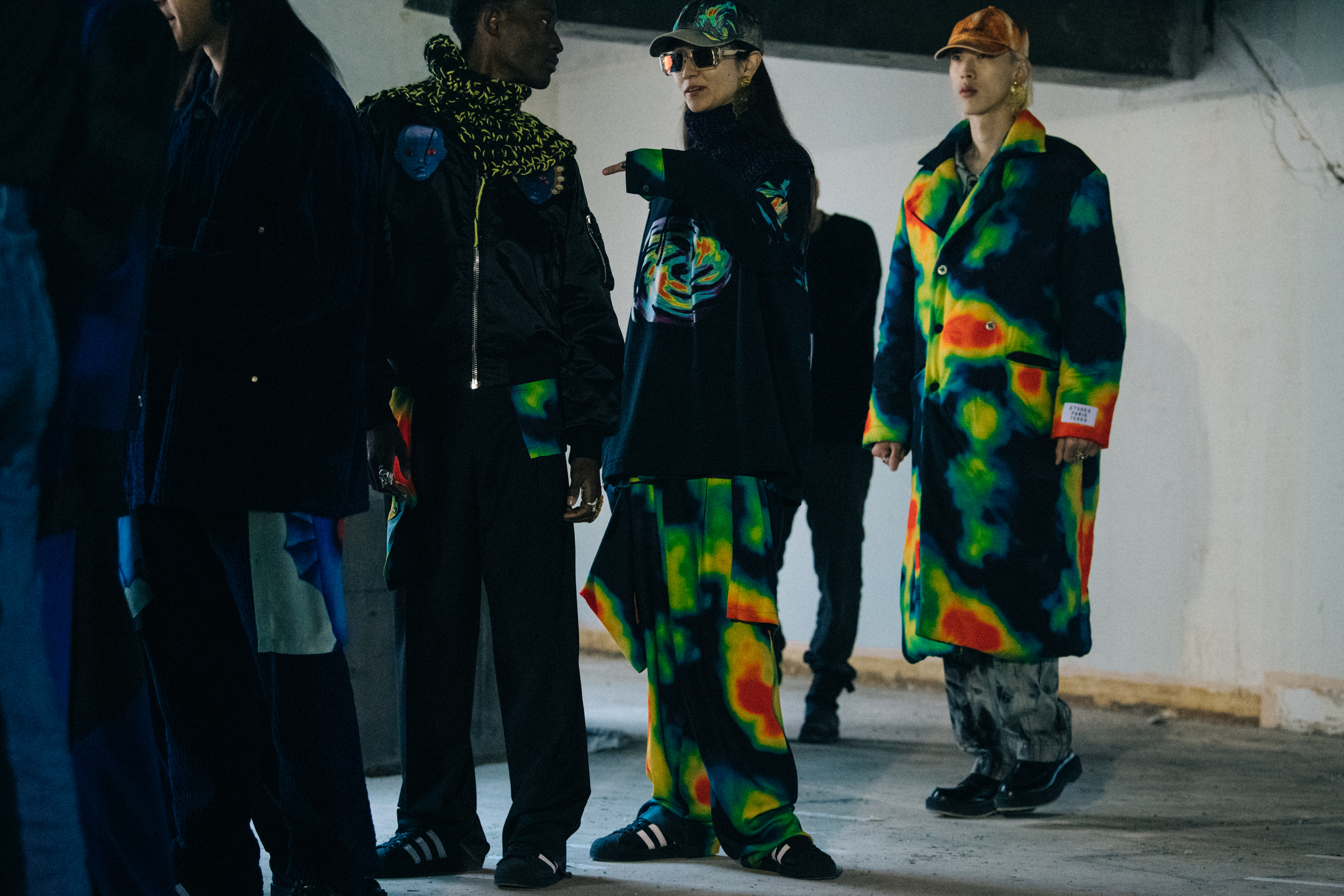 Colourful outfits at Etudes