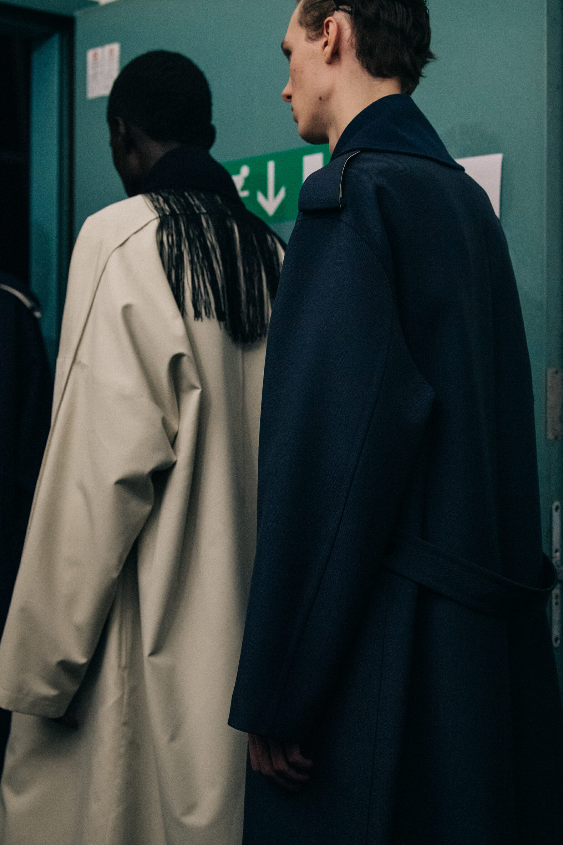 Models wearing Jil Sander outfits
