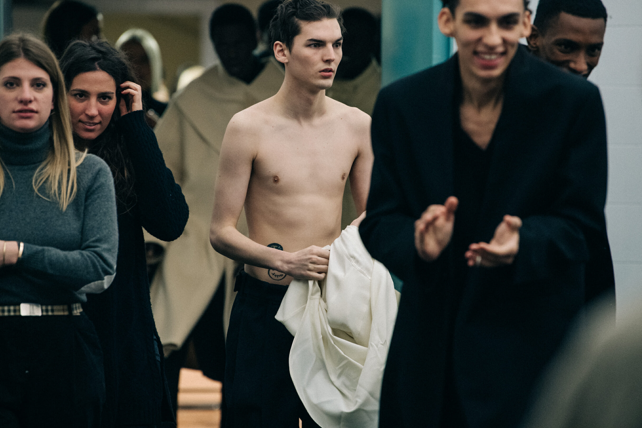 Models wearing Jil Sander outfits