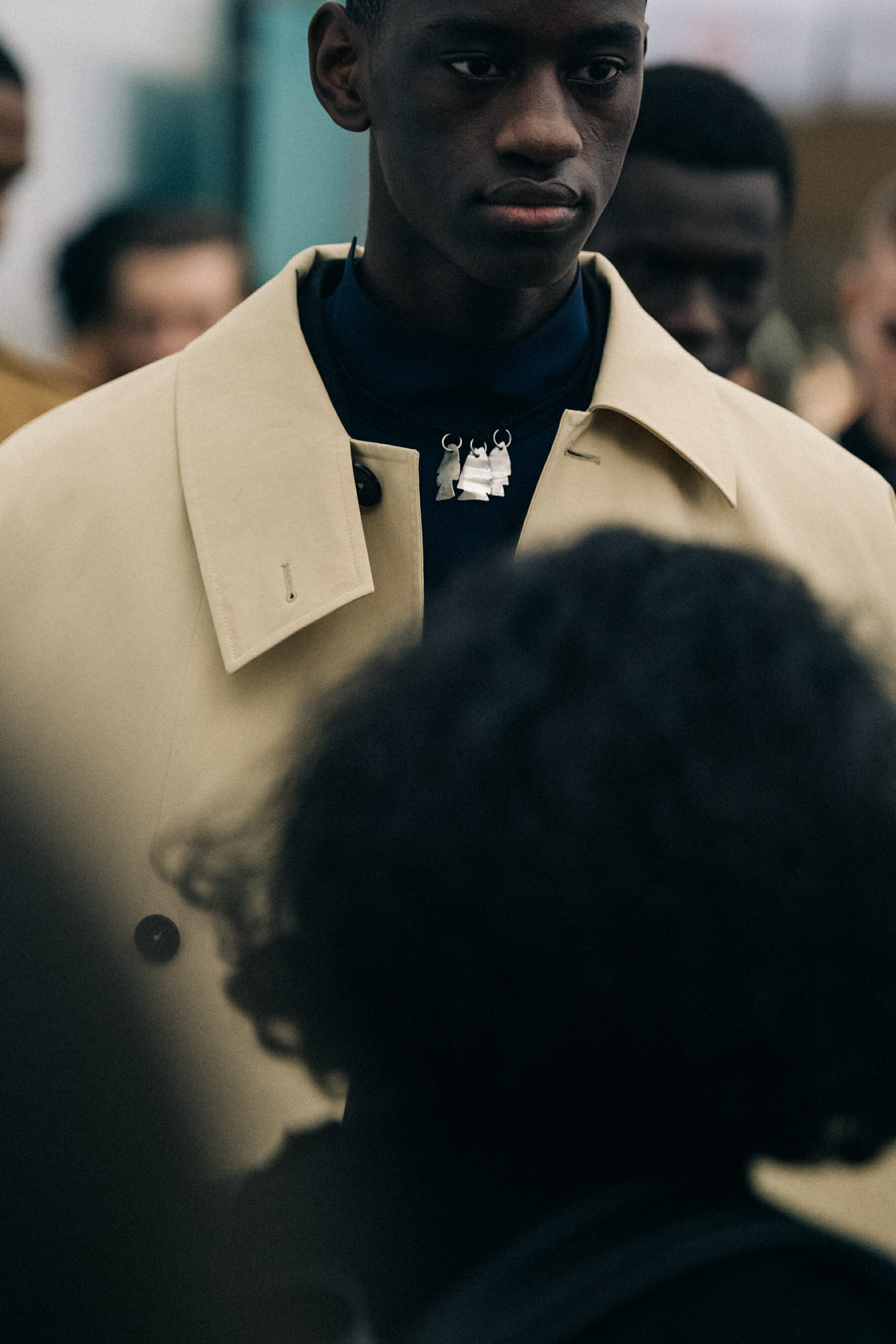 Models wearing light Jil Sander outfits