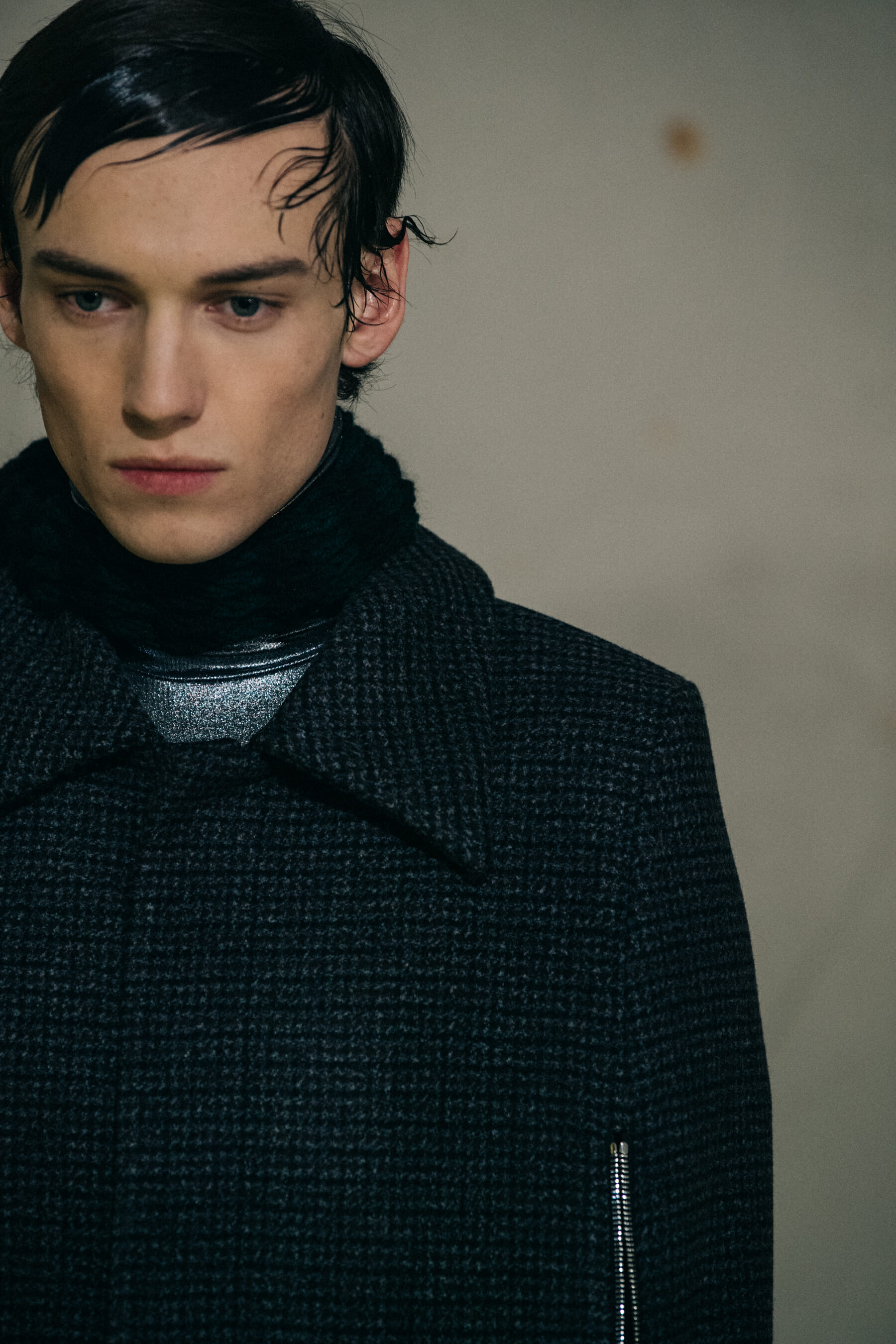 Models wearing black Raf Simons