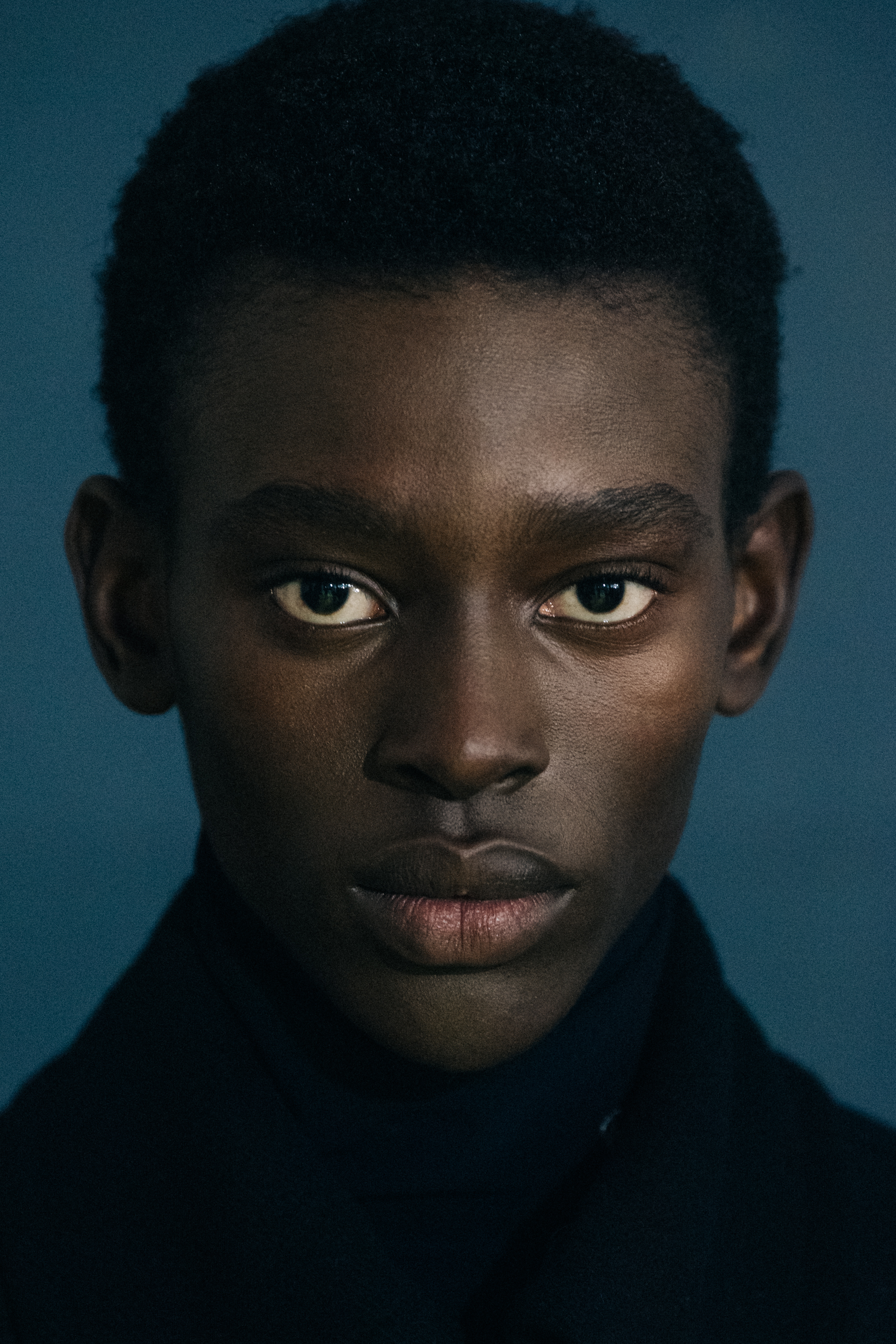 Models wearing black Raf Simons