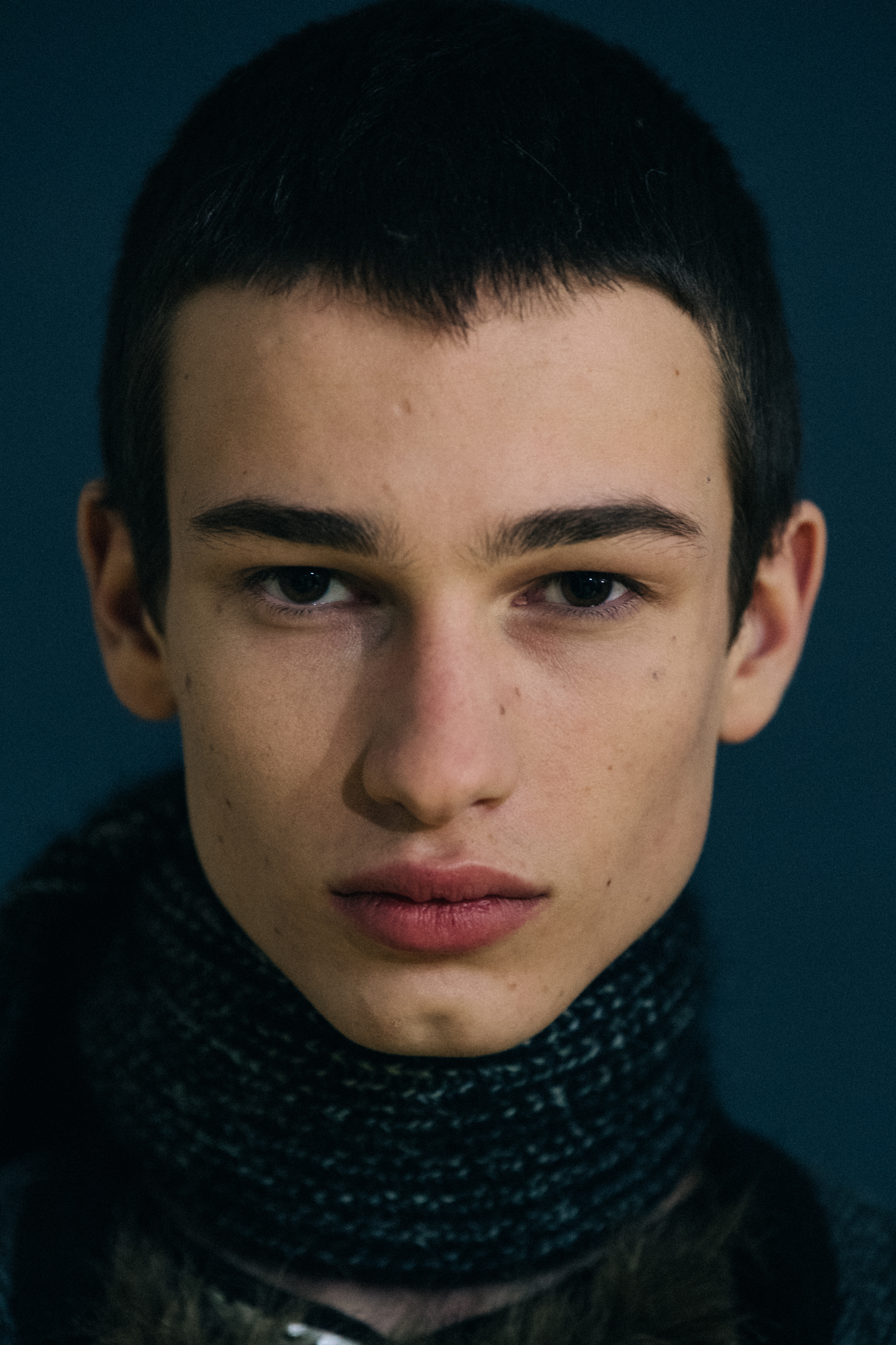 Models wearing black Raf Simons