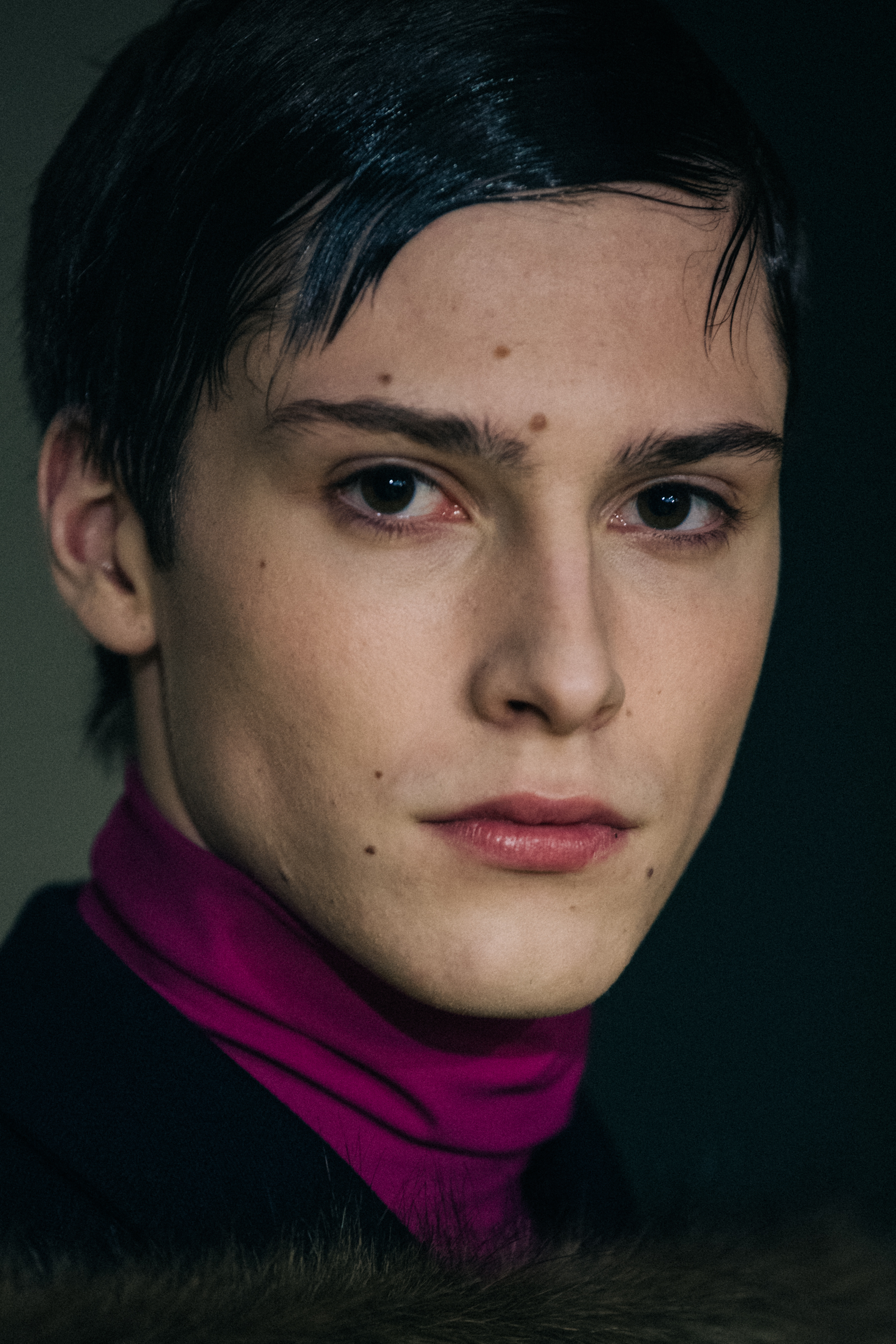 Models wearing black Raf Simons