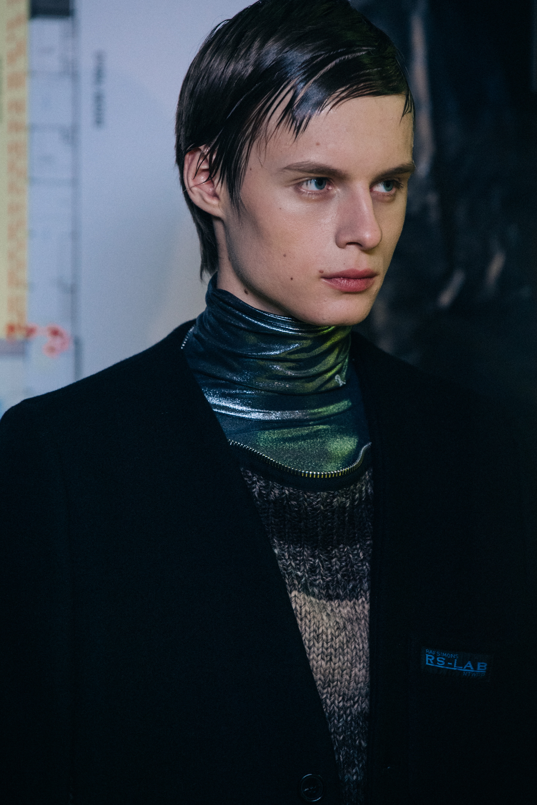 Models wearing black Raf Simons