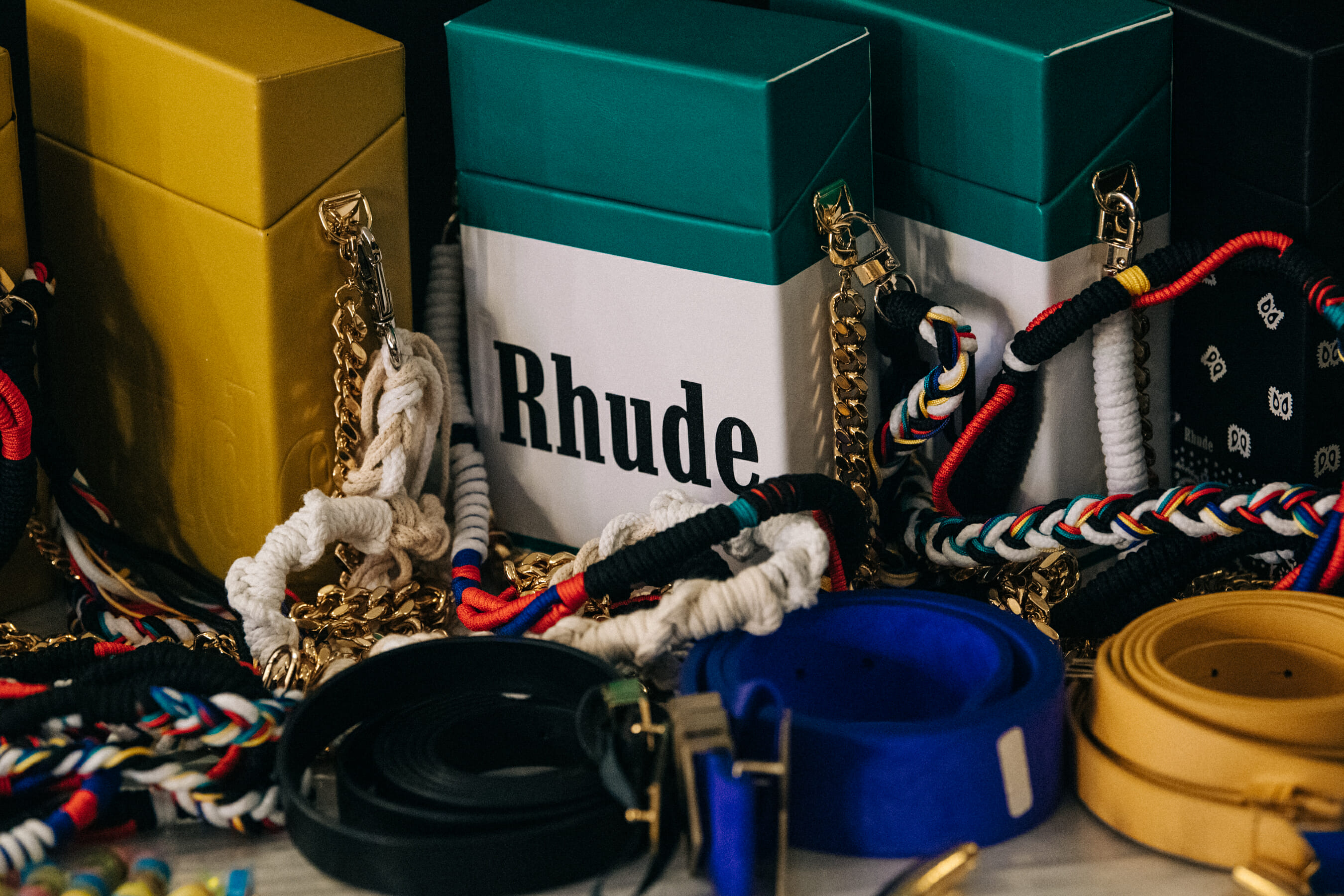 Bags and jewellery at Rhude