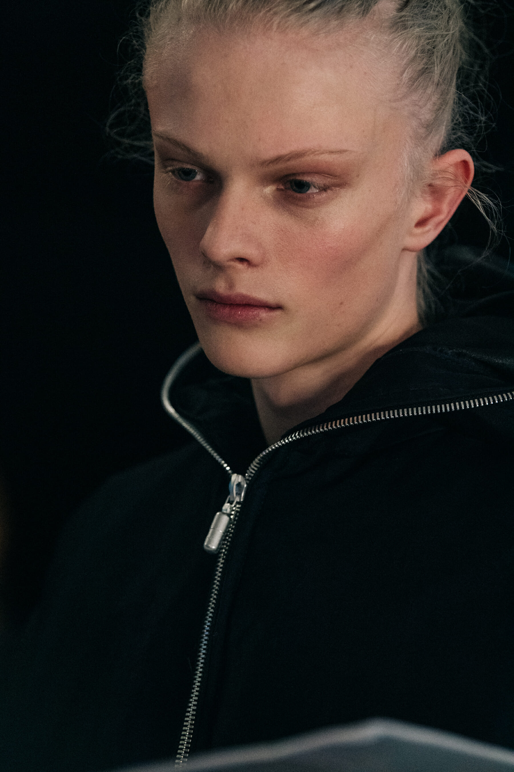 Model in hair and makeup