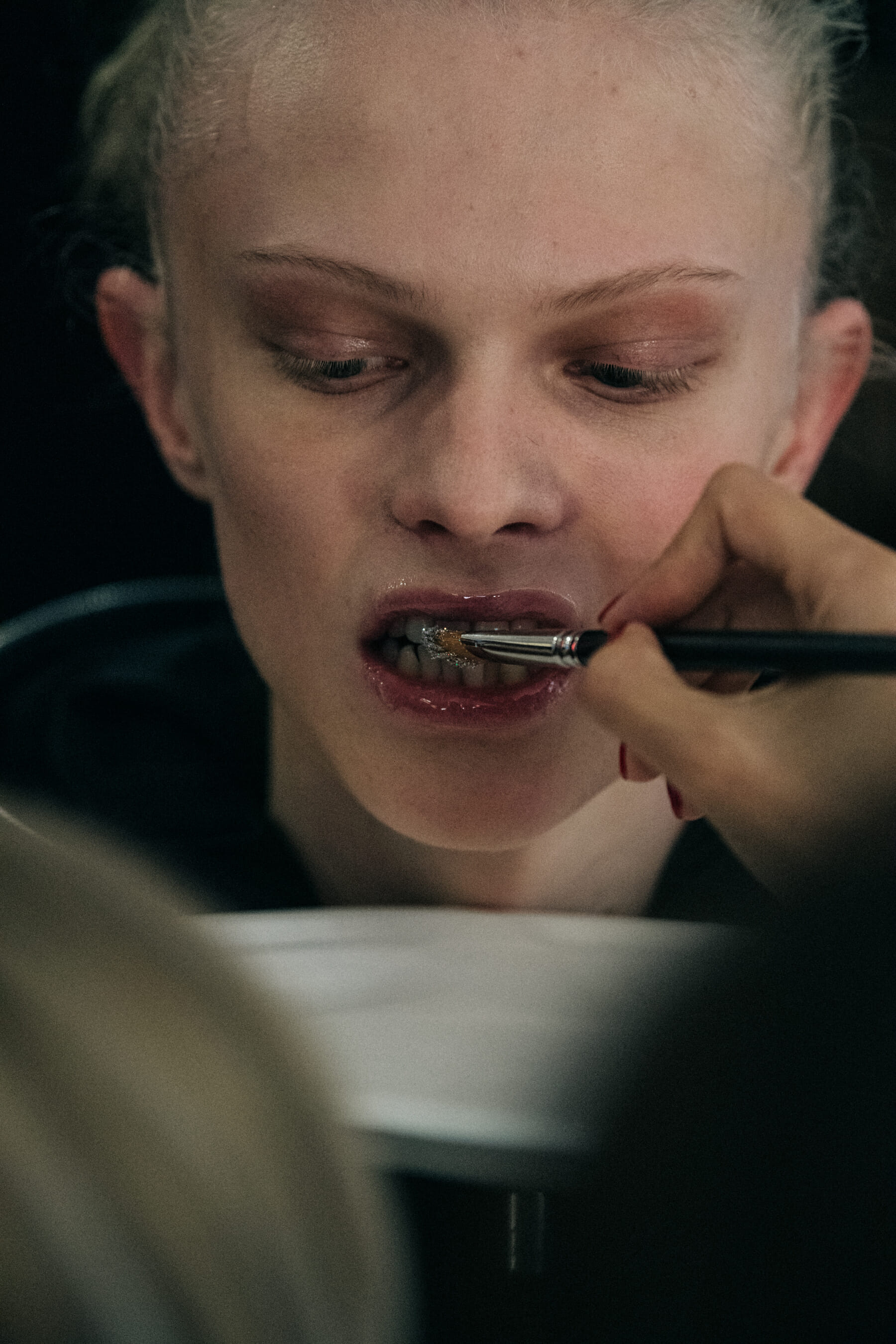 Model in hair and makeup