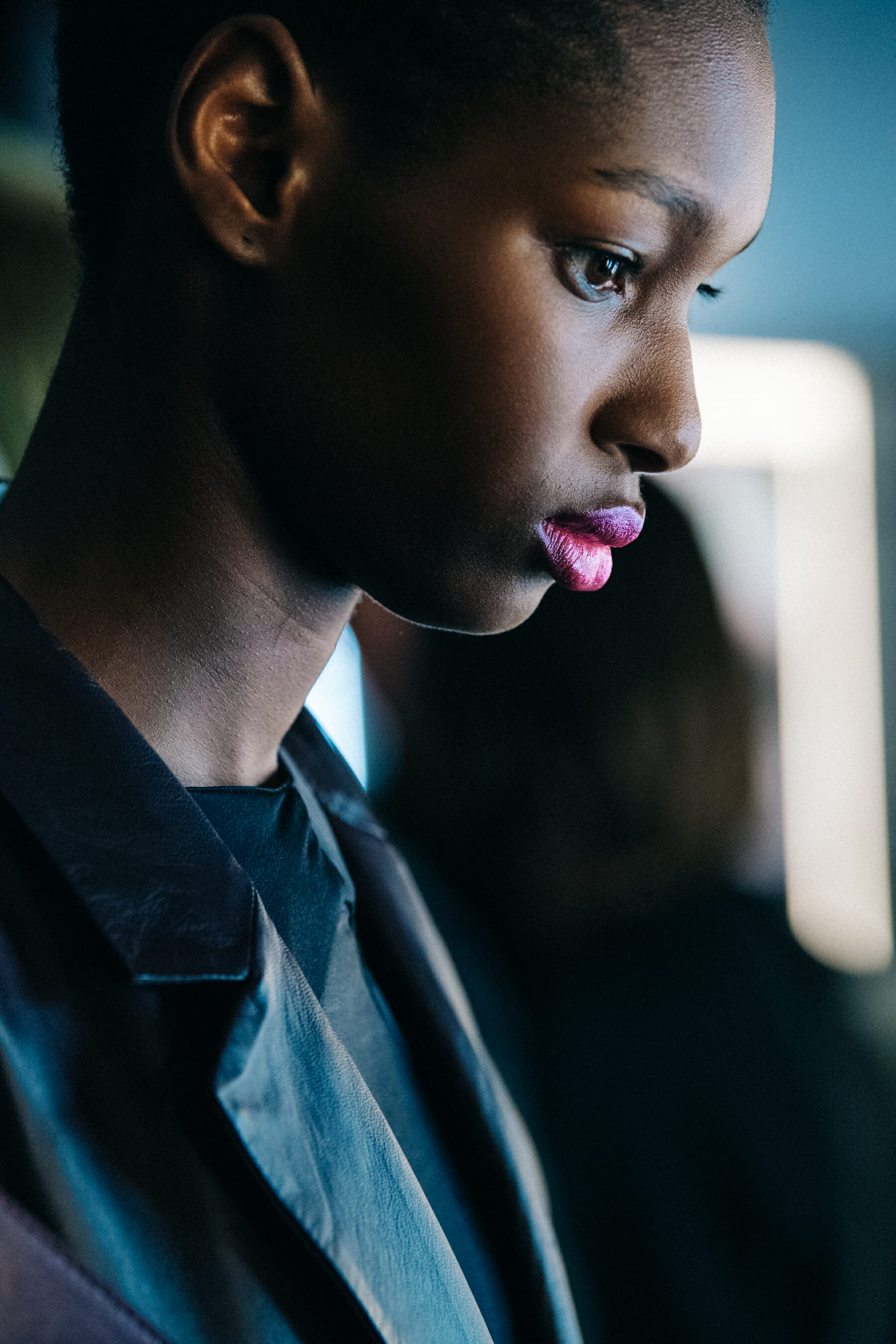 Model in hair and makeup
