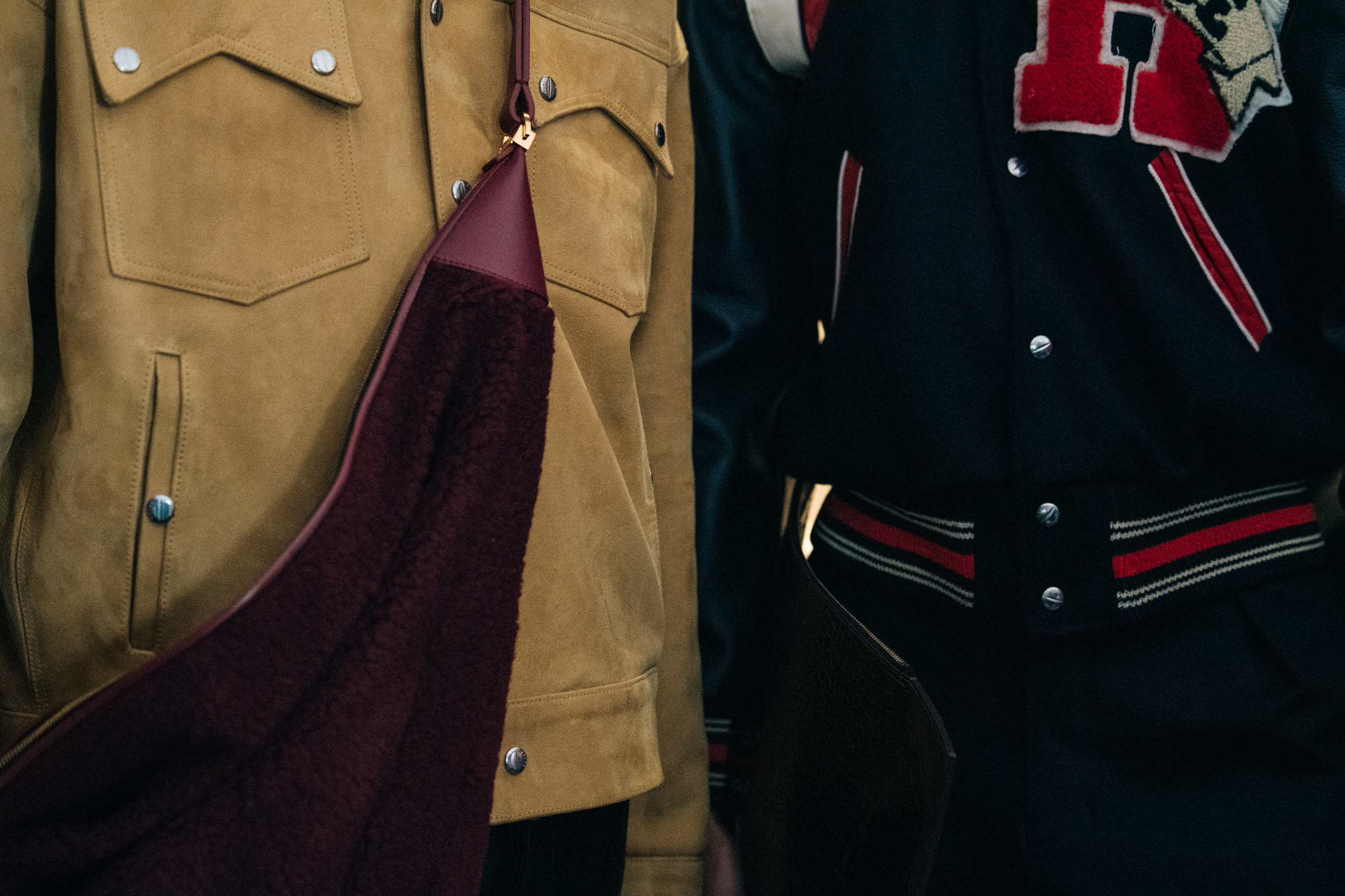 Models wearing colourful outfits