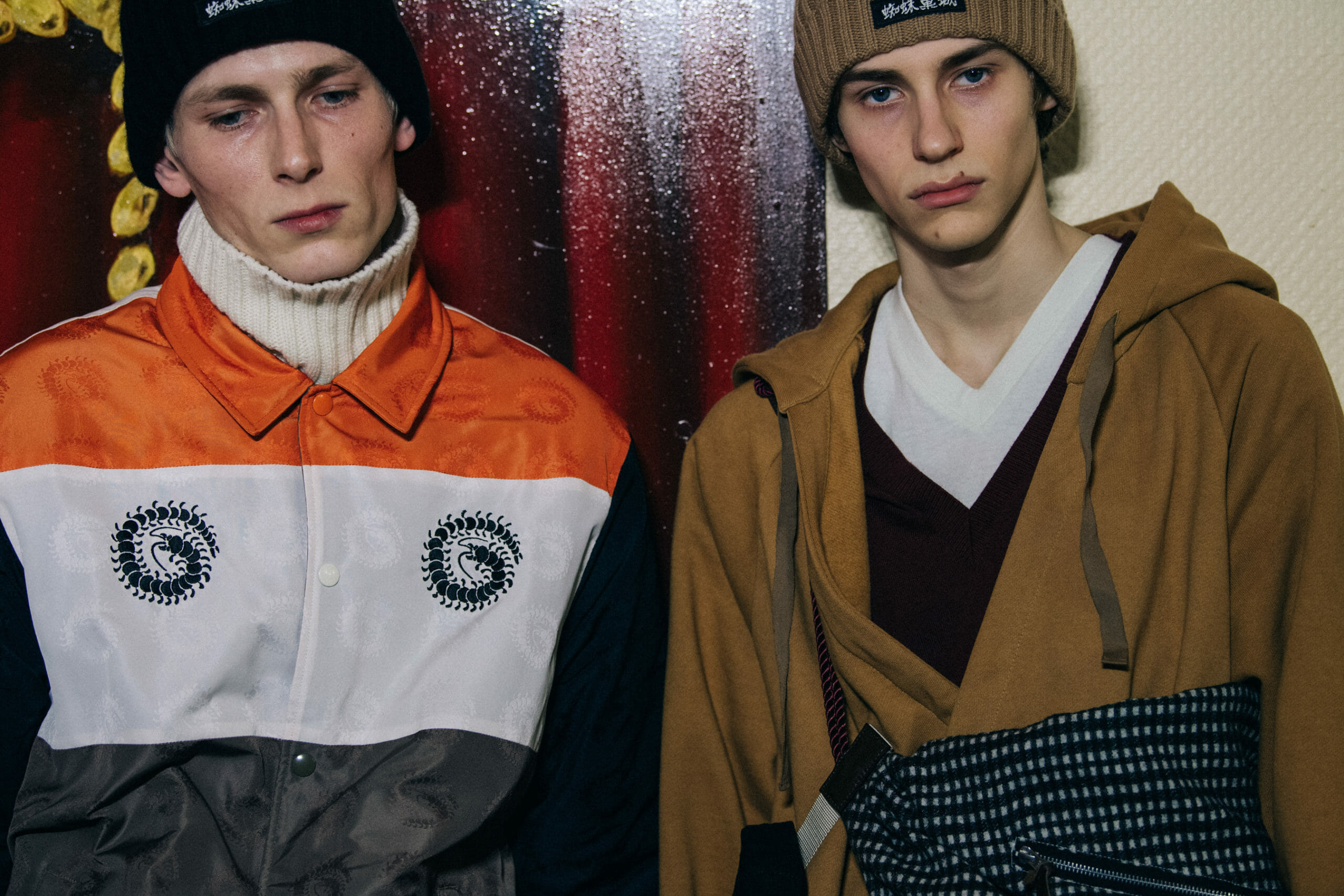 Models wearing Undercover hats