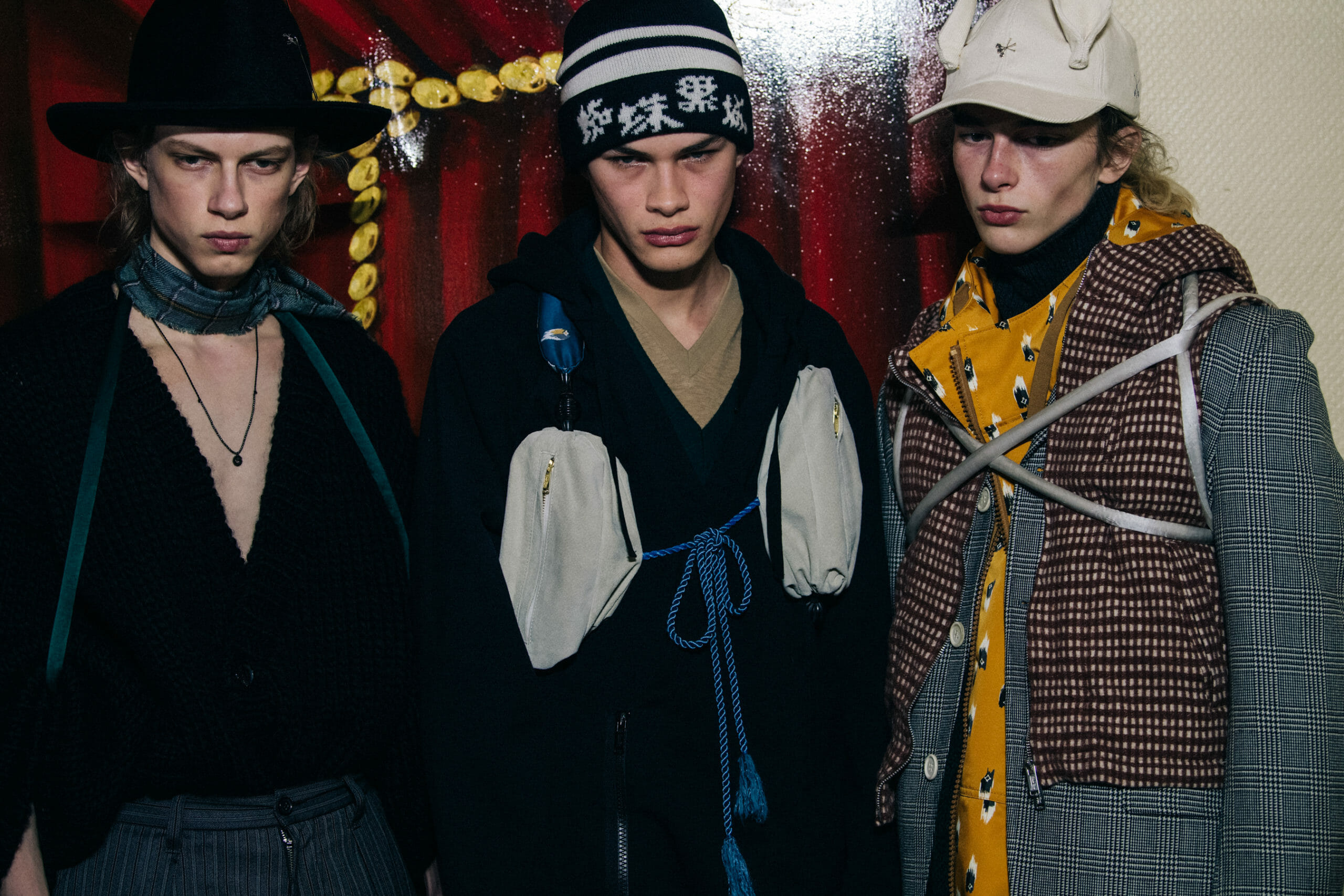 Models wearing wool outfits