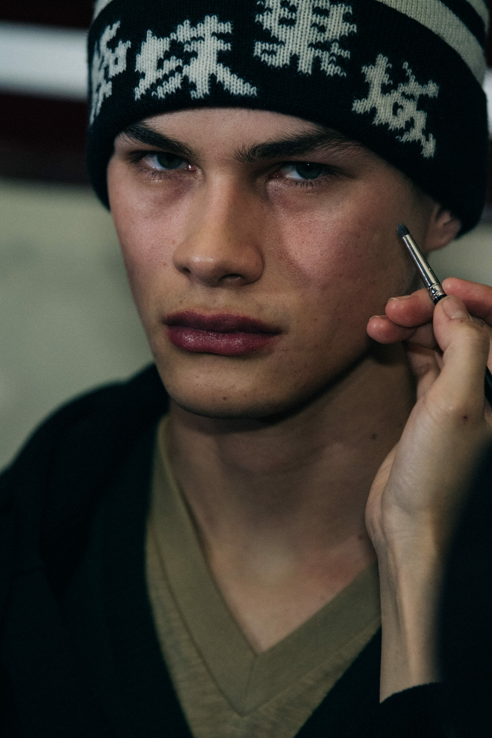 Models wearing Undercover hats